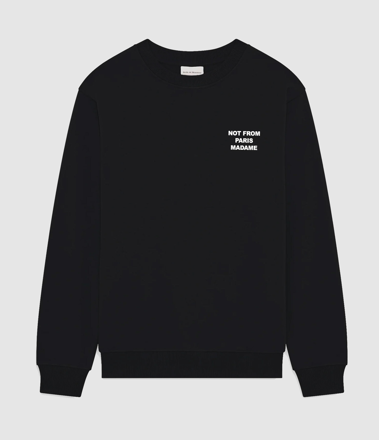 Black 'Bold Slogan' Sweatshirt