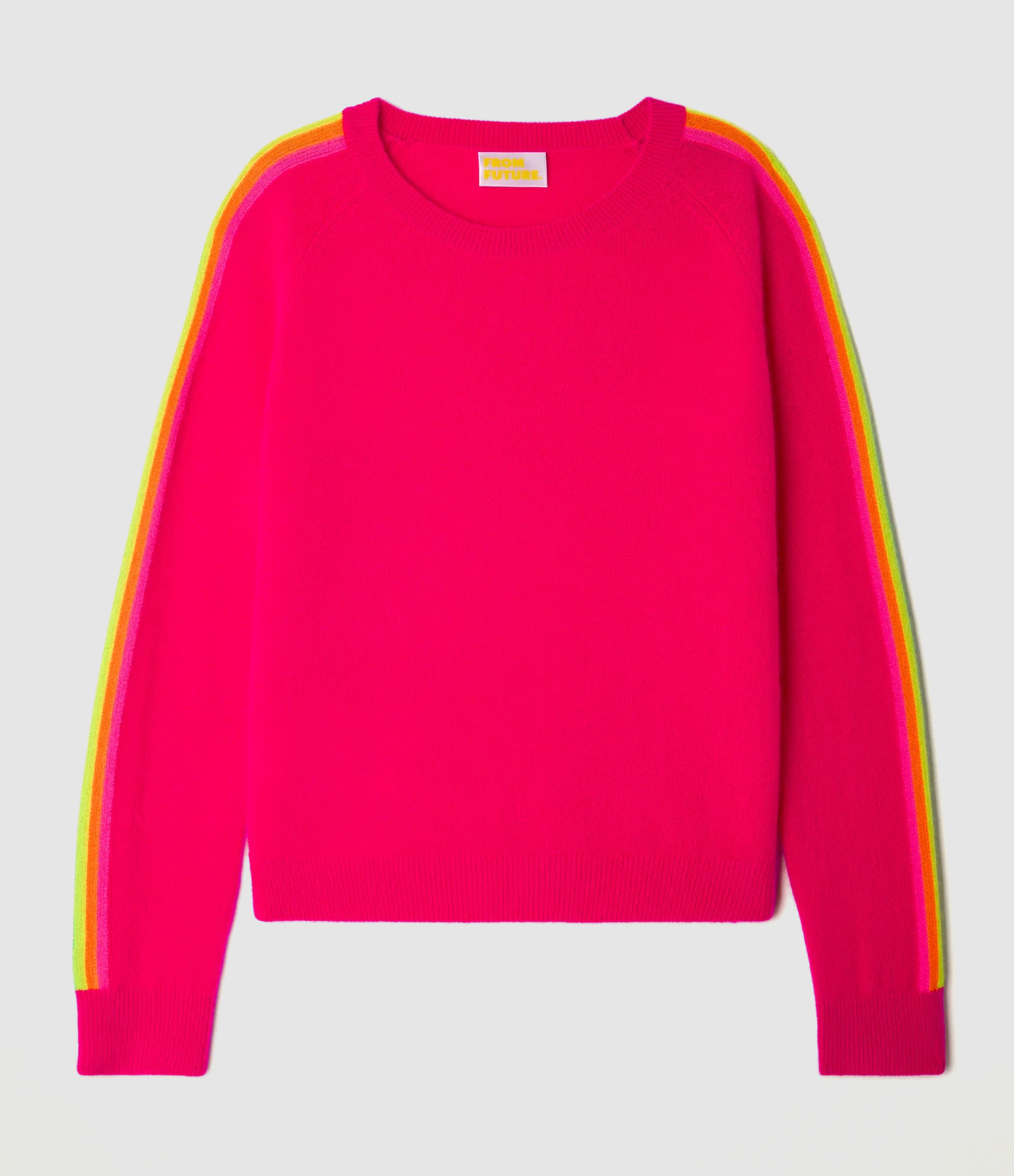 Tropical Raspberry Round-Neck Jumper