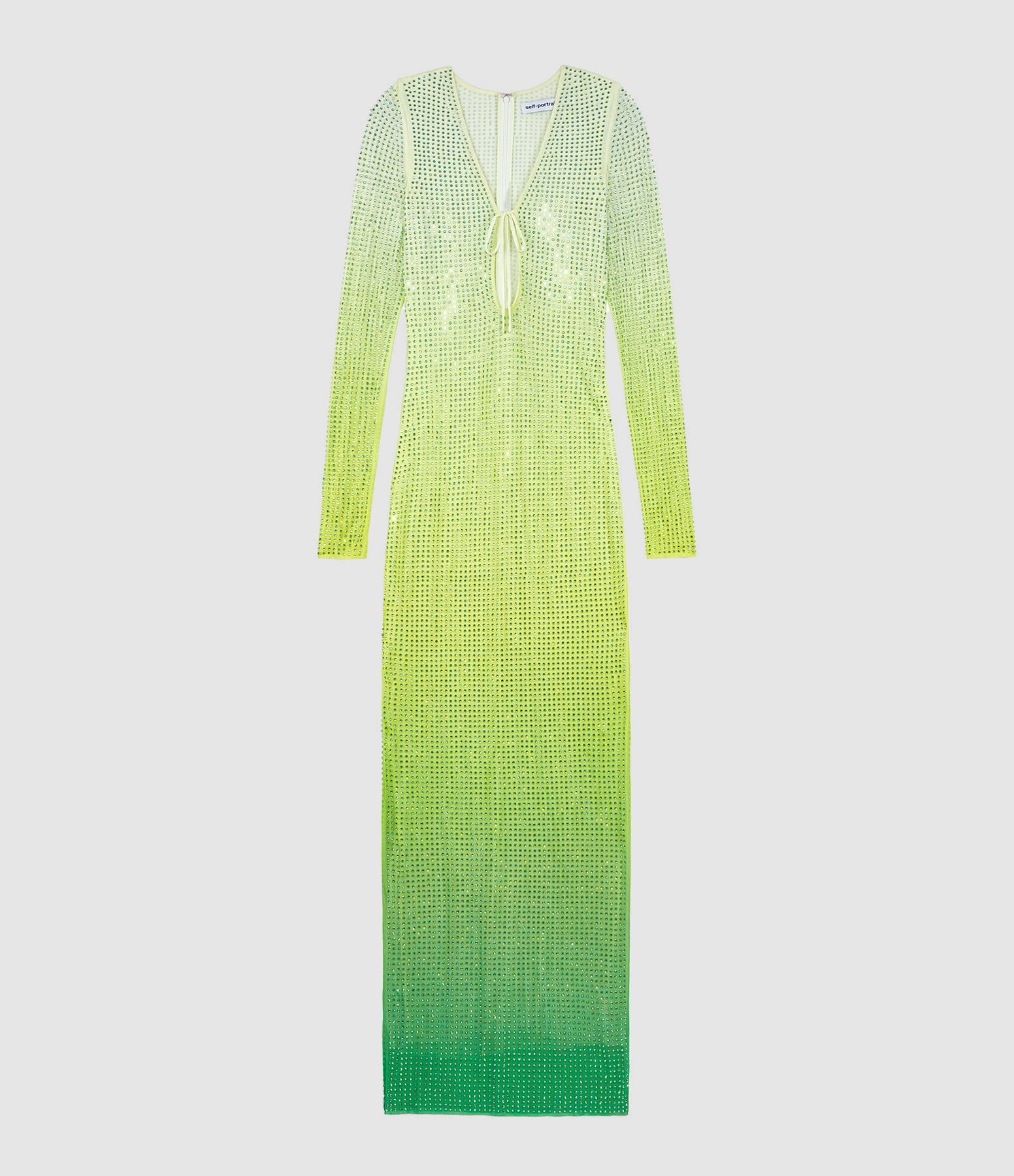 Green Mesh Maxi Dress