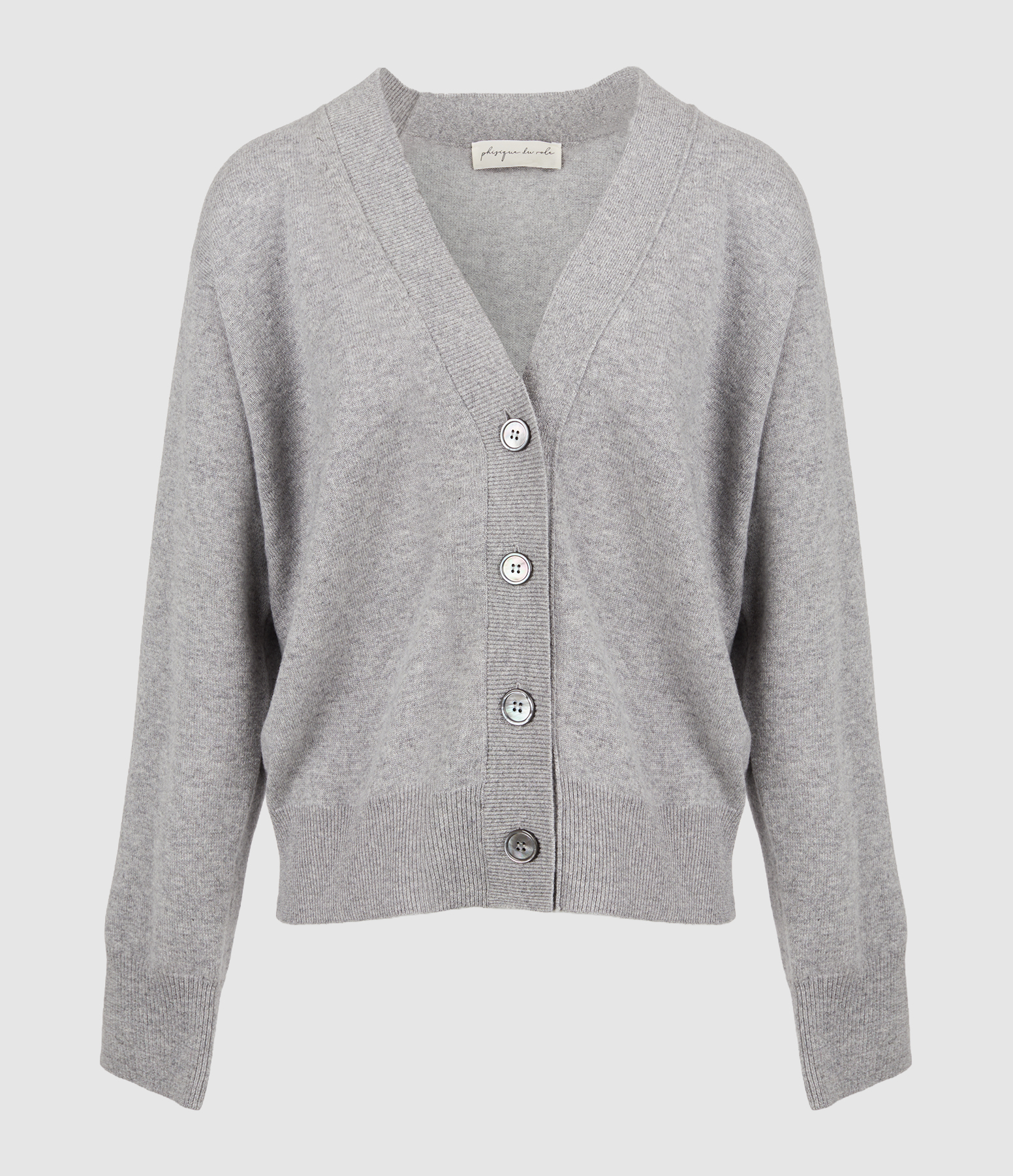 Swarovski Pin Grey Cardigan