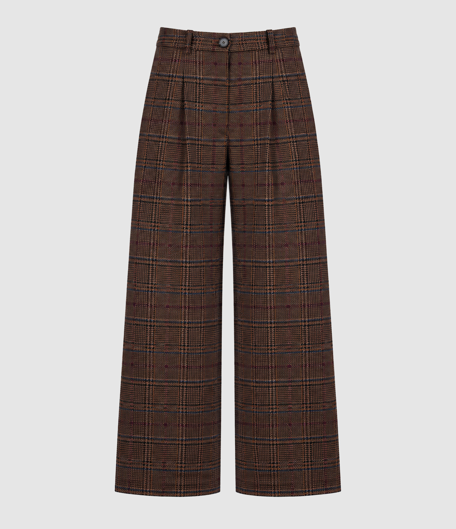 New Milano Trousers in Twisted Tartan Wine