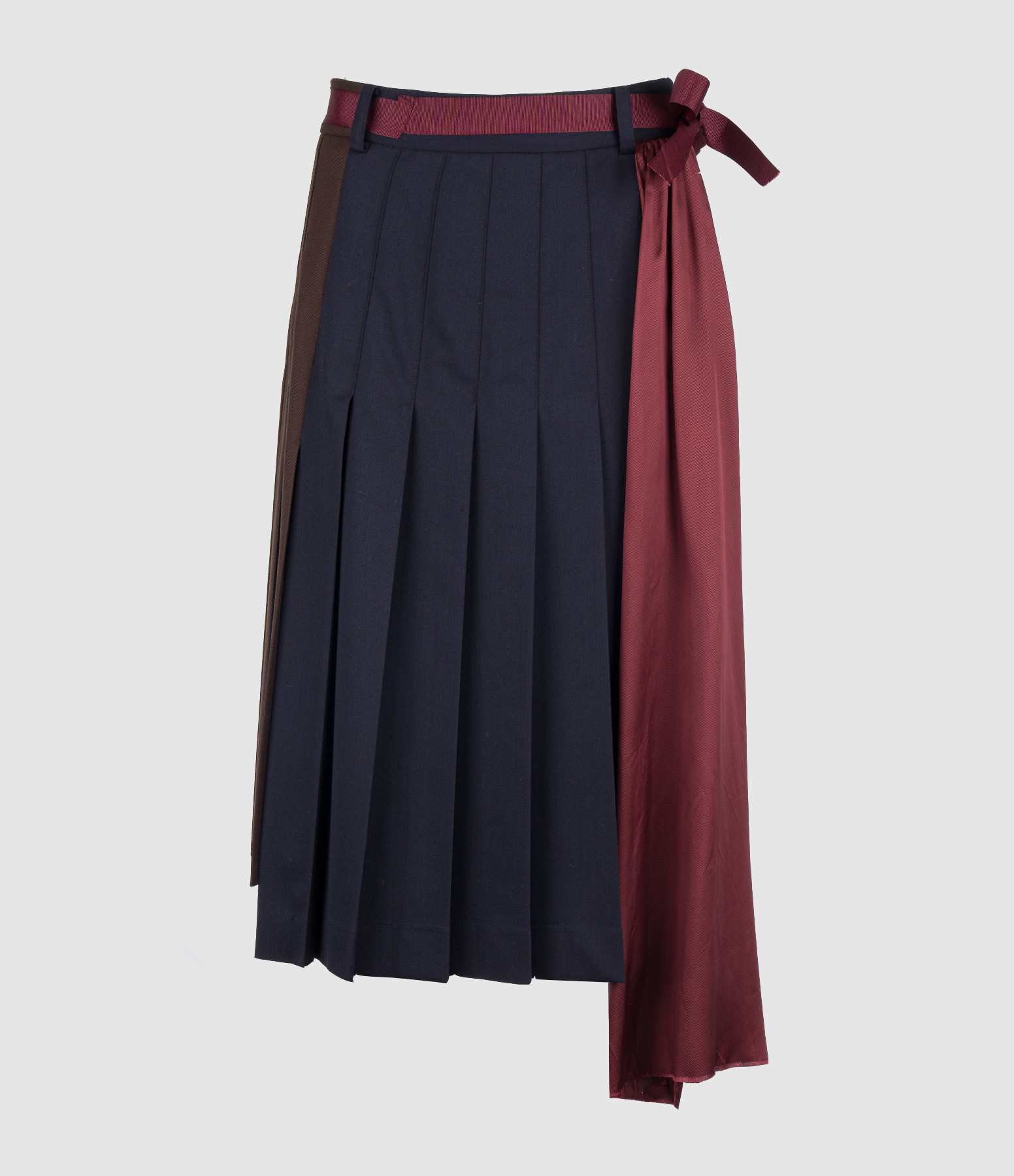 Technical Hand Burgundy Patch Skirt