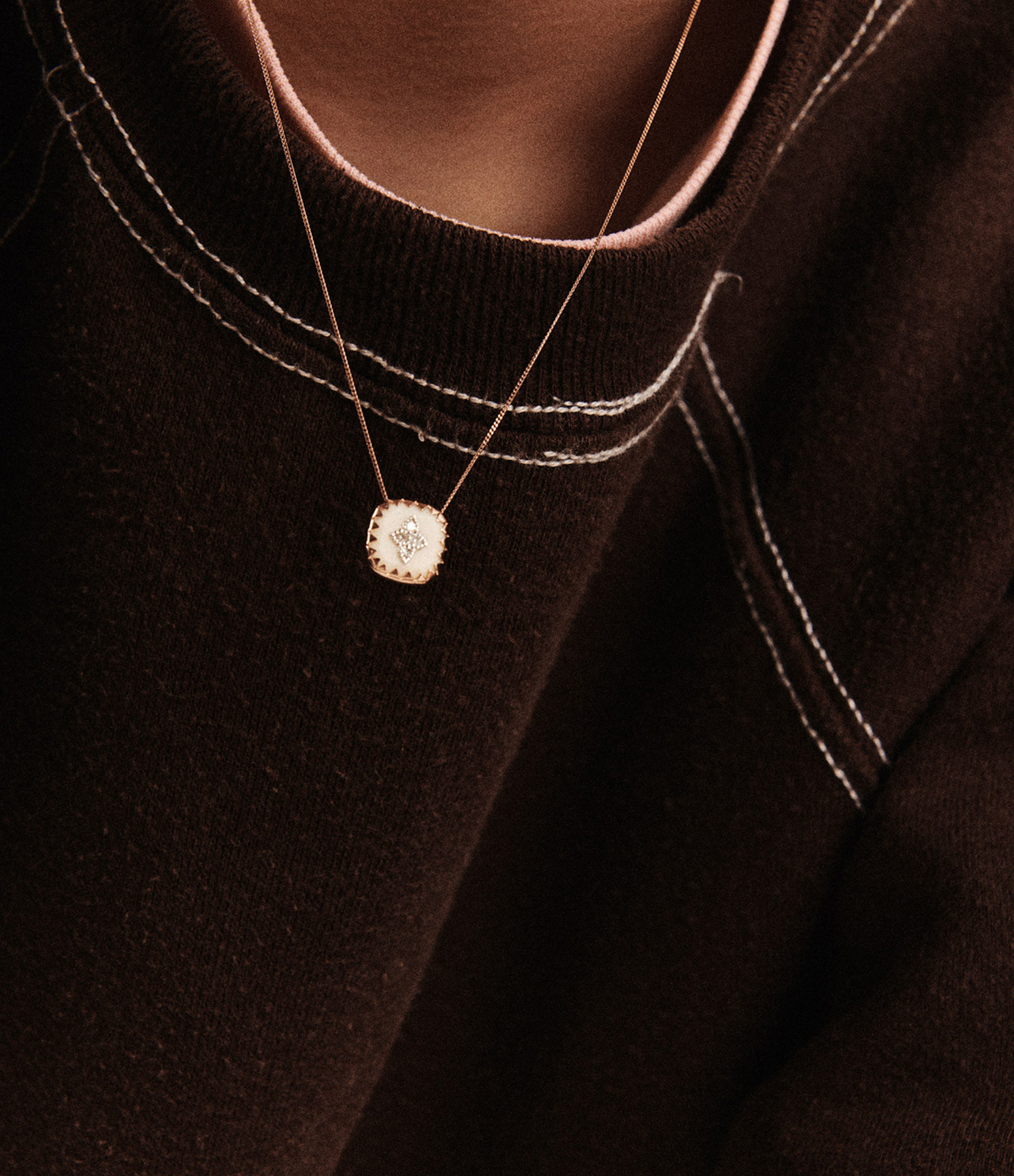 Pierrot Necklace No. 2 – White