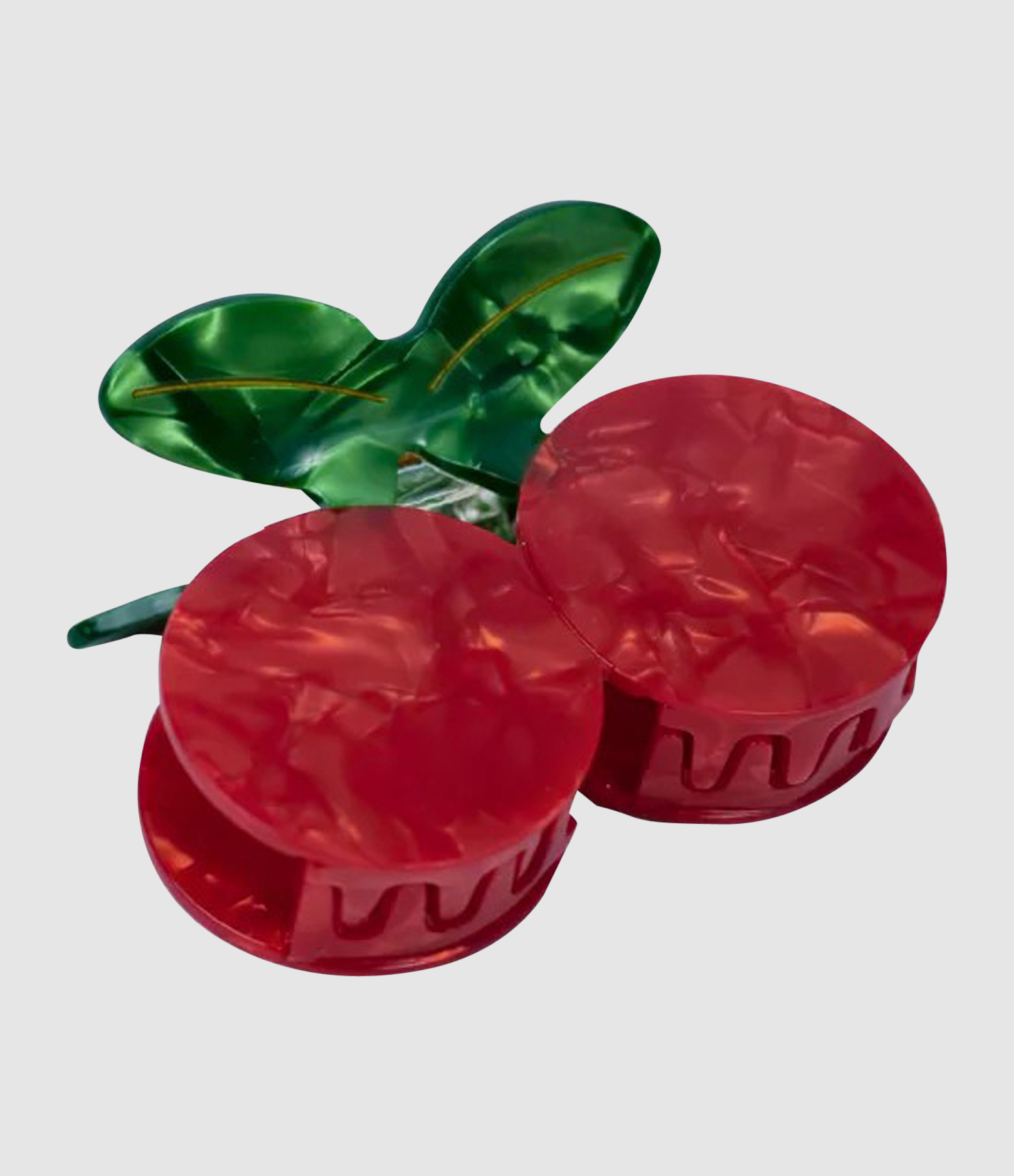Cherry Acetate Red Hair Clip