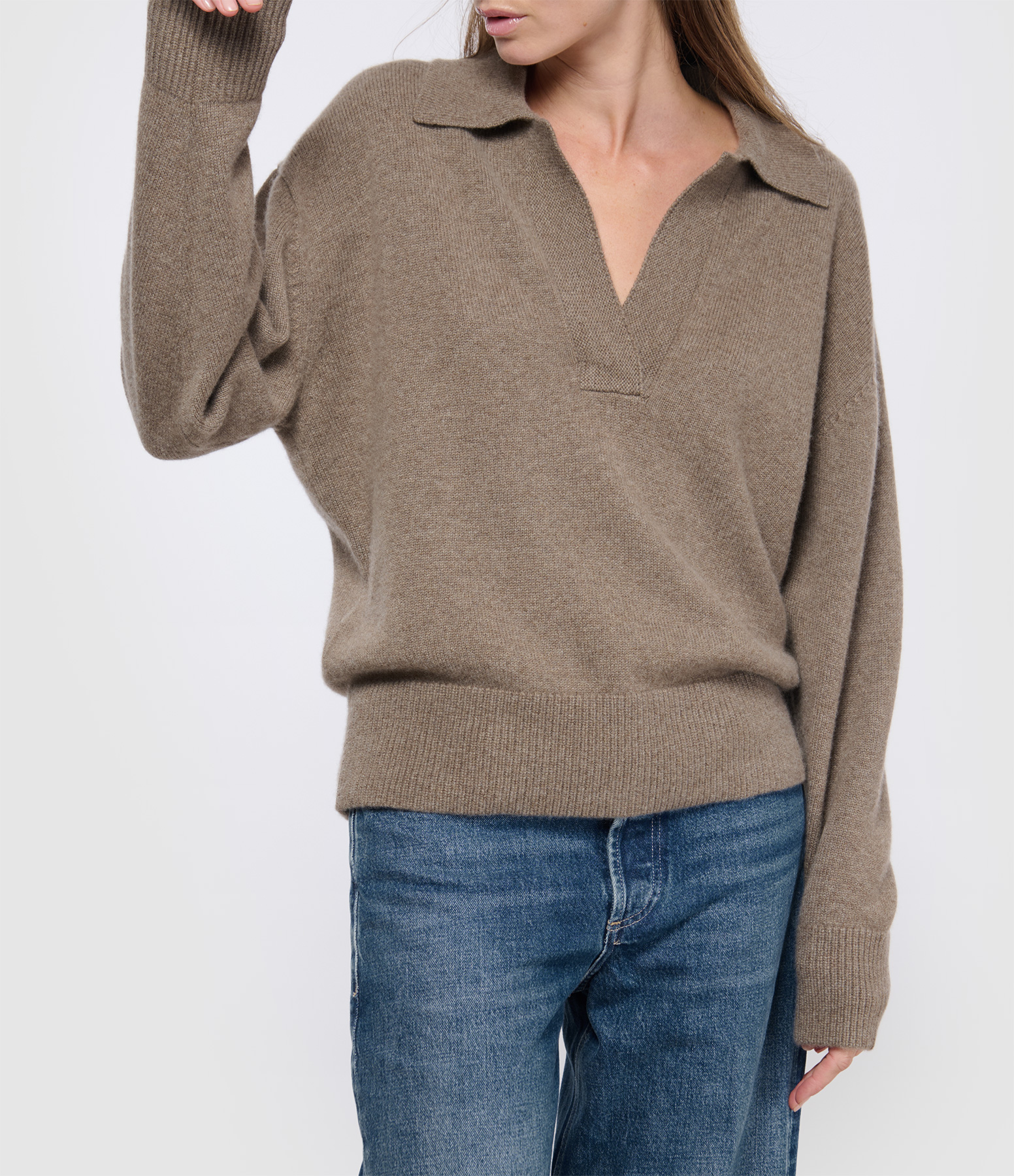 Leplessis Taupe Cashmere Jumper