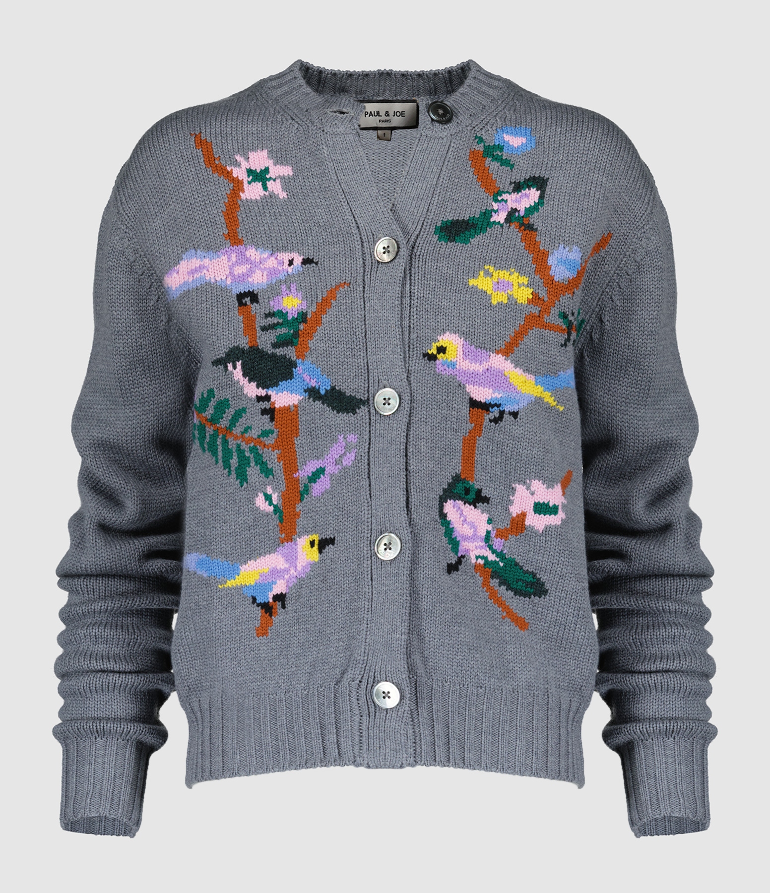 Alexander Grey Wool Cardigan