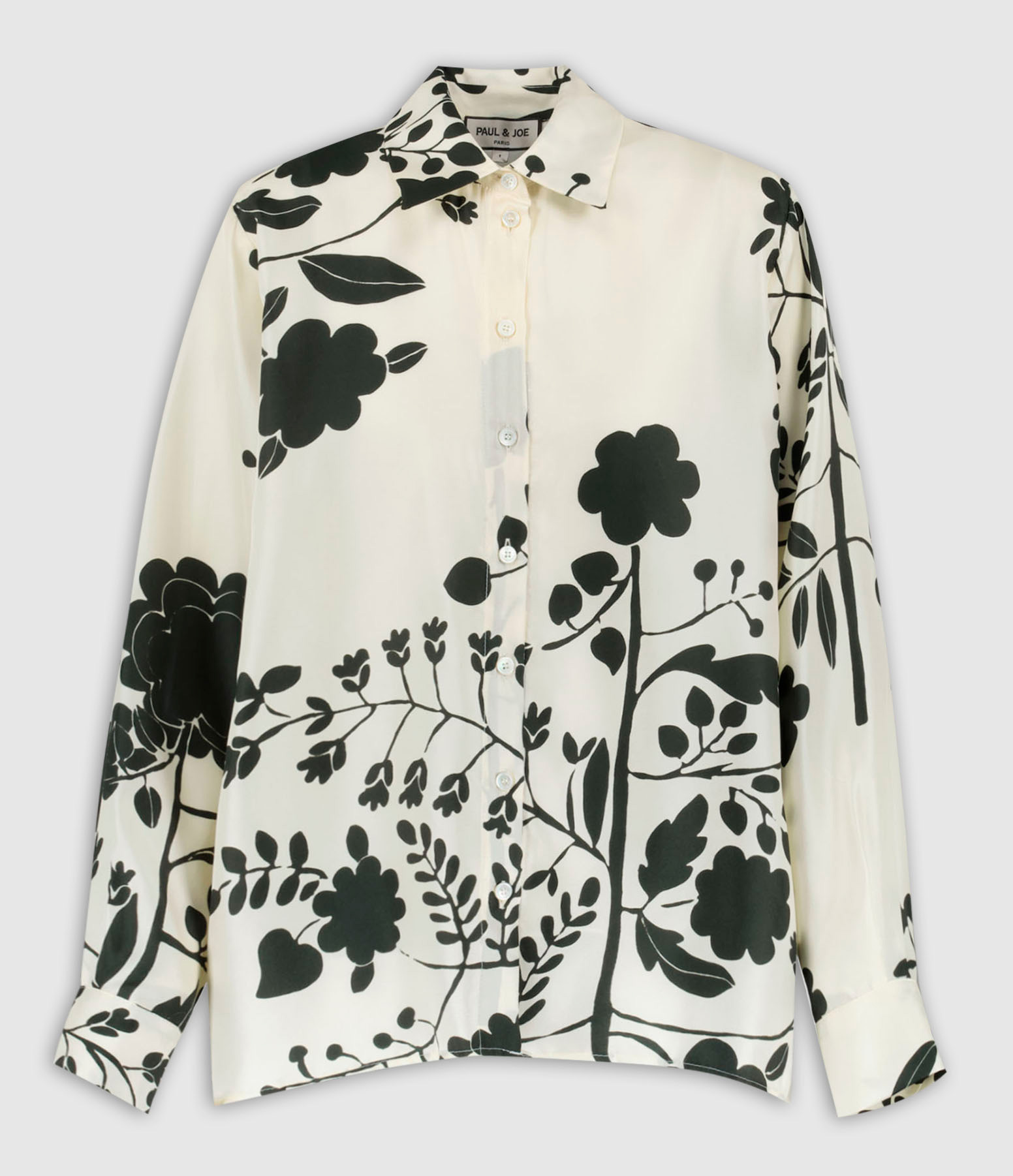 Gabi Ecru Silk Shirt