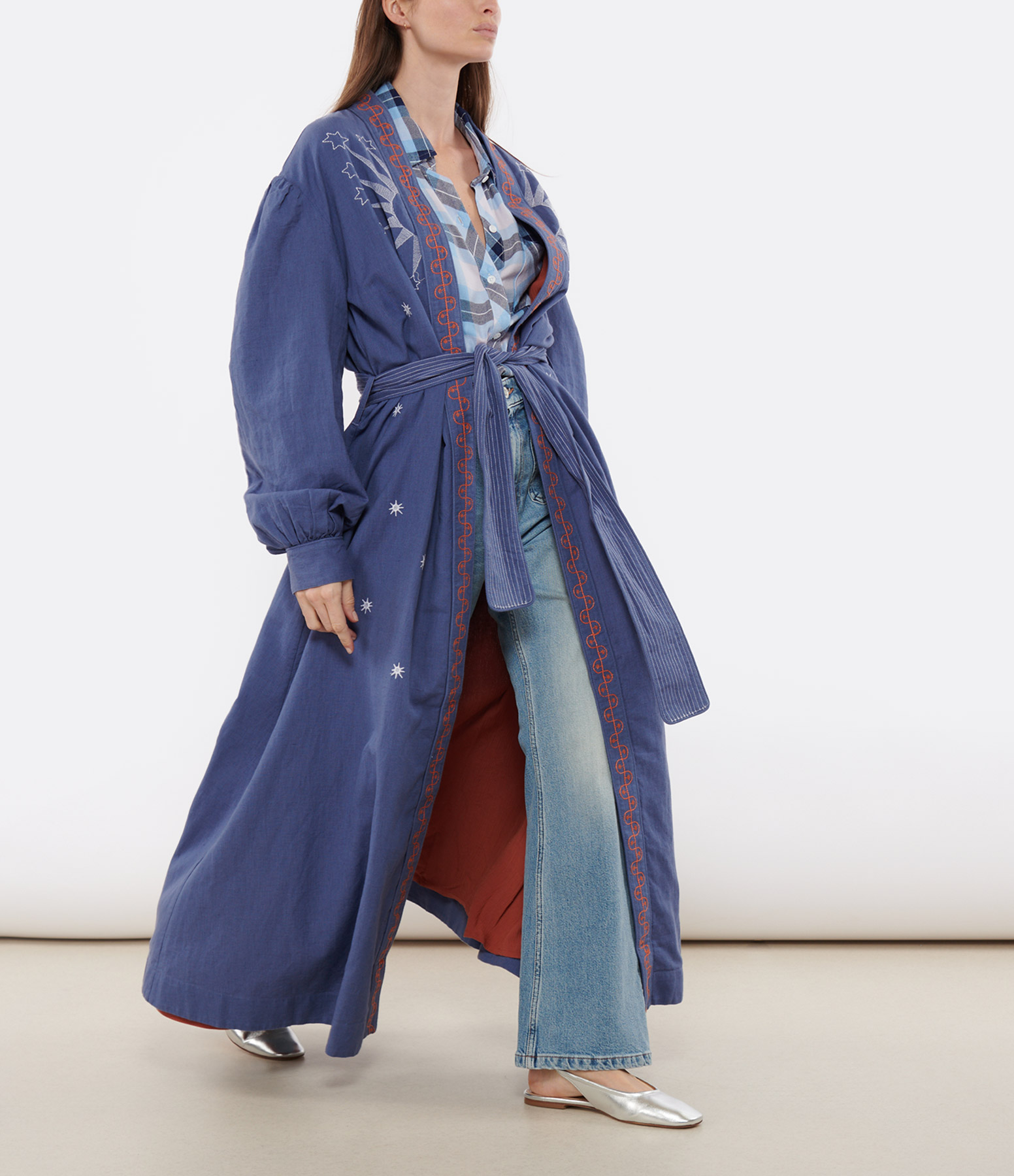 Jean Woodstock Blue Cotton