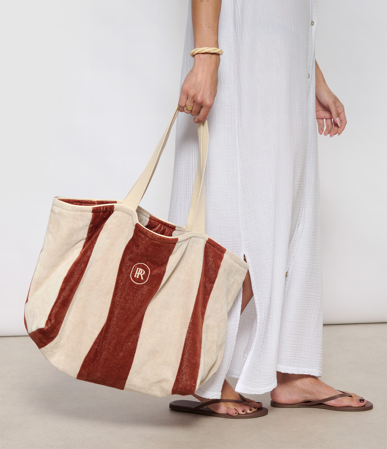 Tan Beach Bag