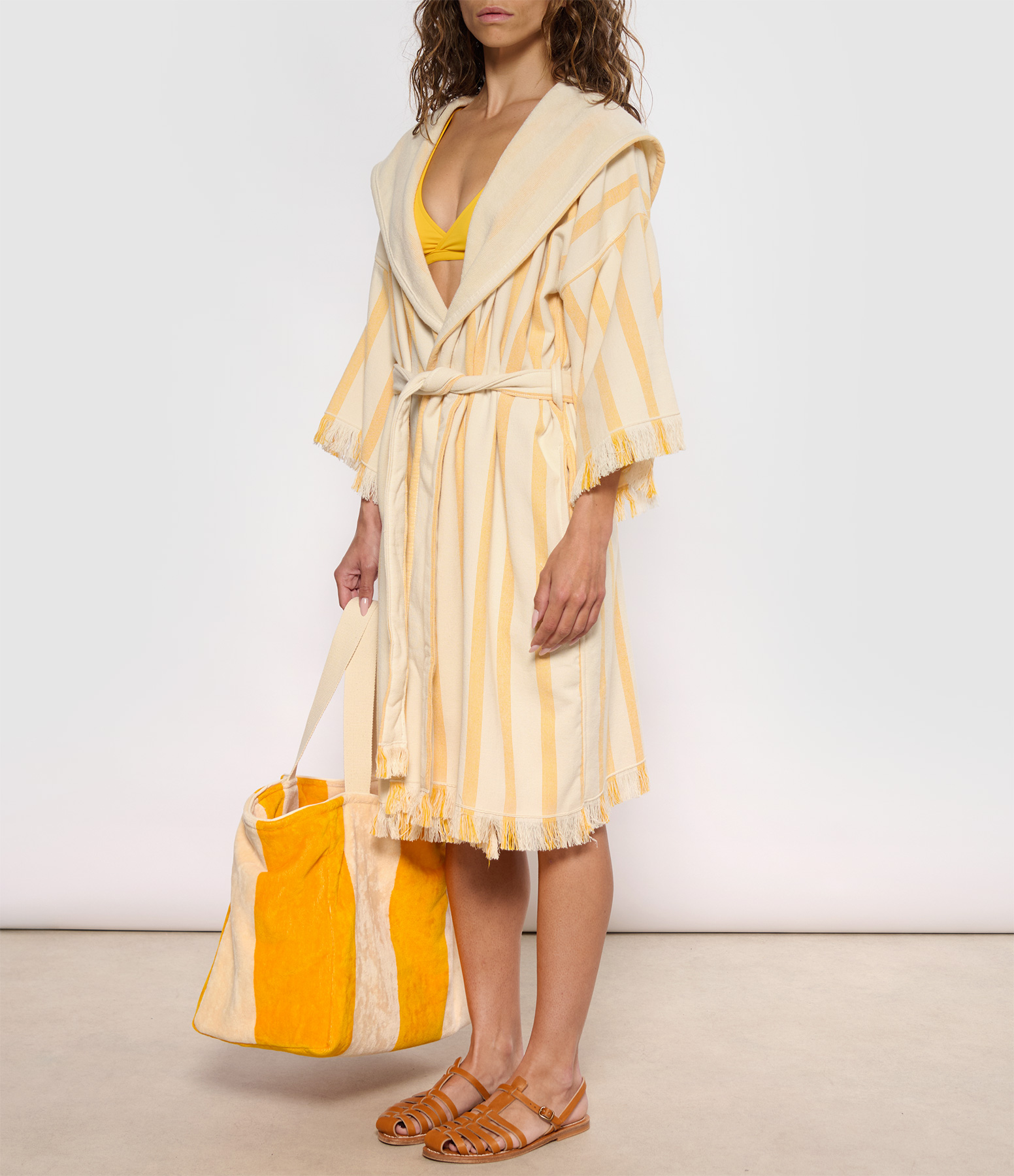 Tan Holiday Kimono