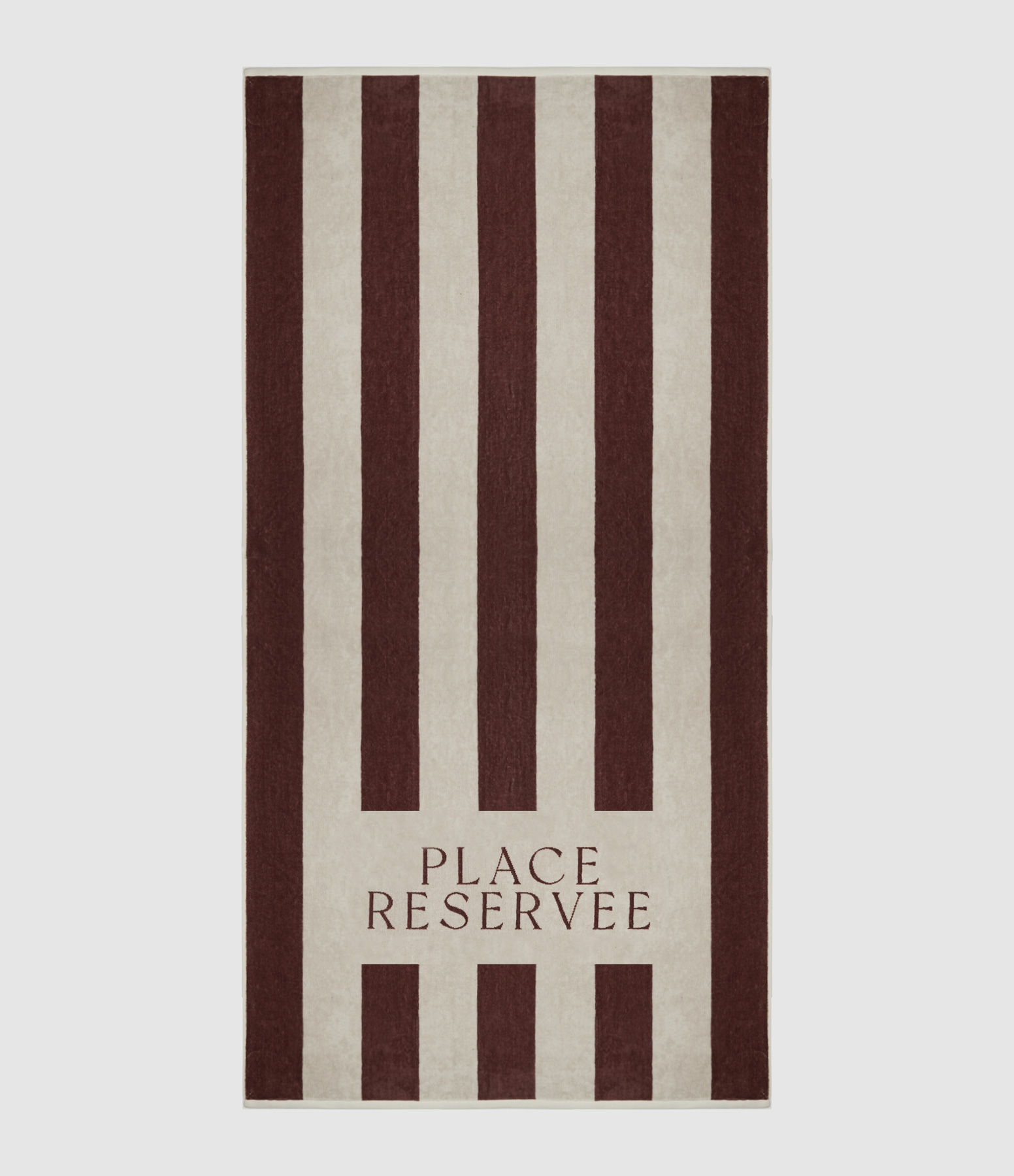 Classic Tan Beach Towel, 100x200 cm