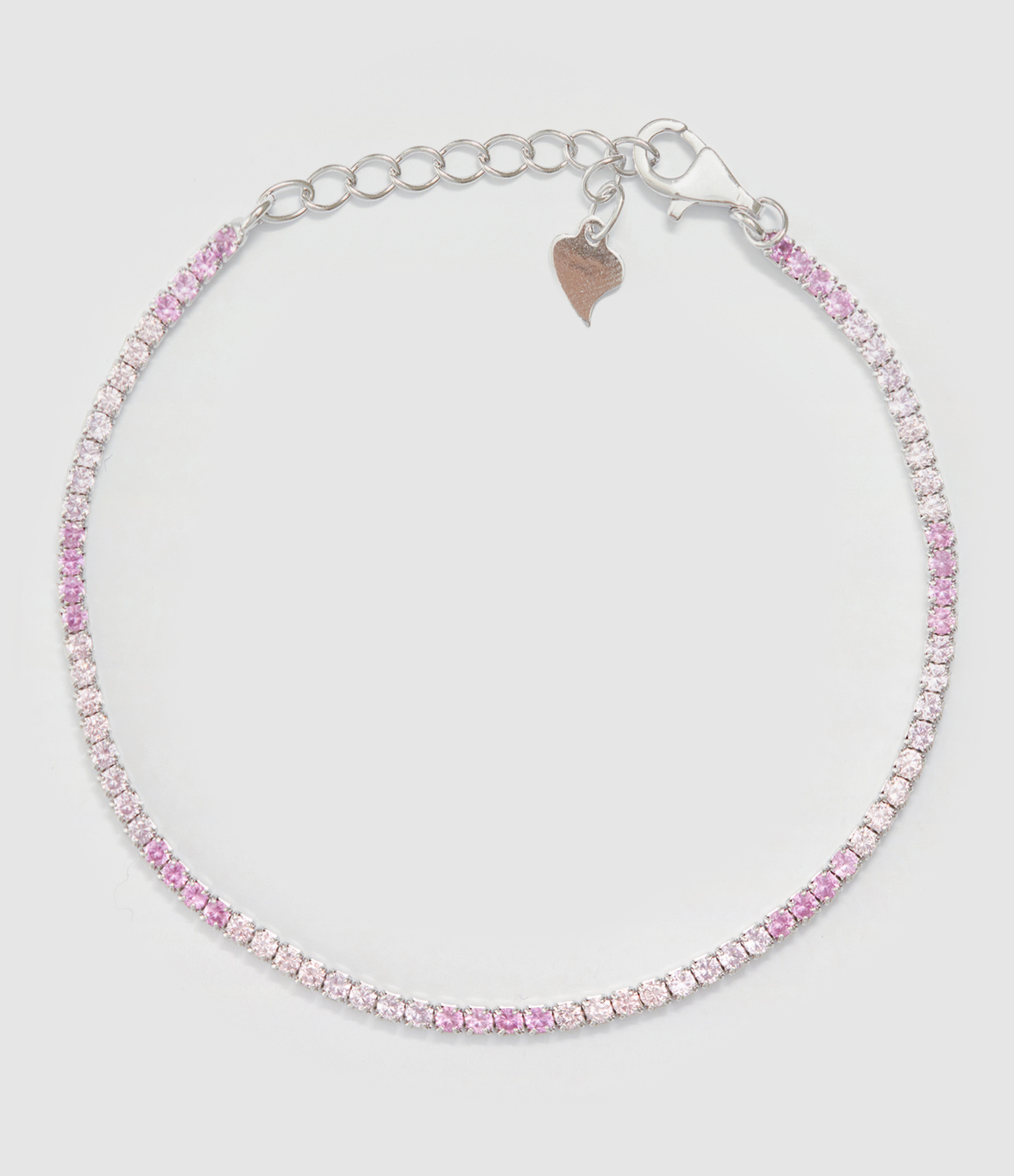 Baby Pink Silver-Pink Bracelet