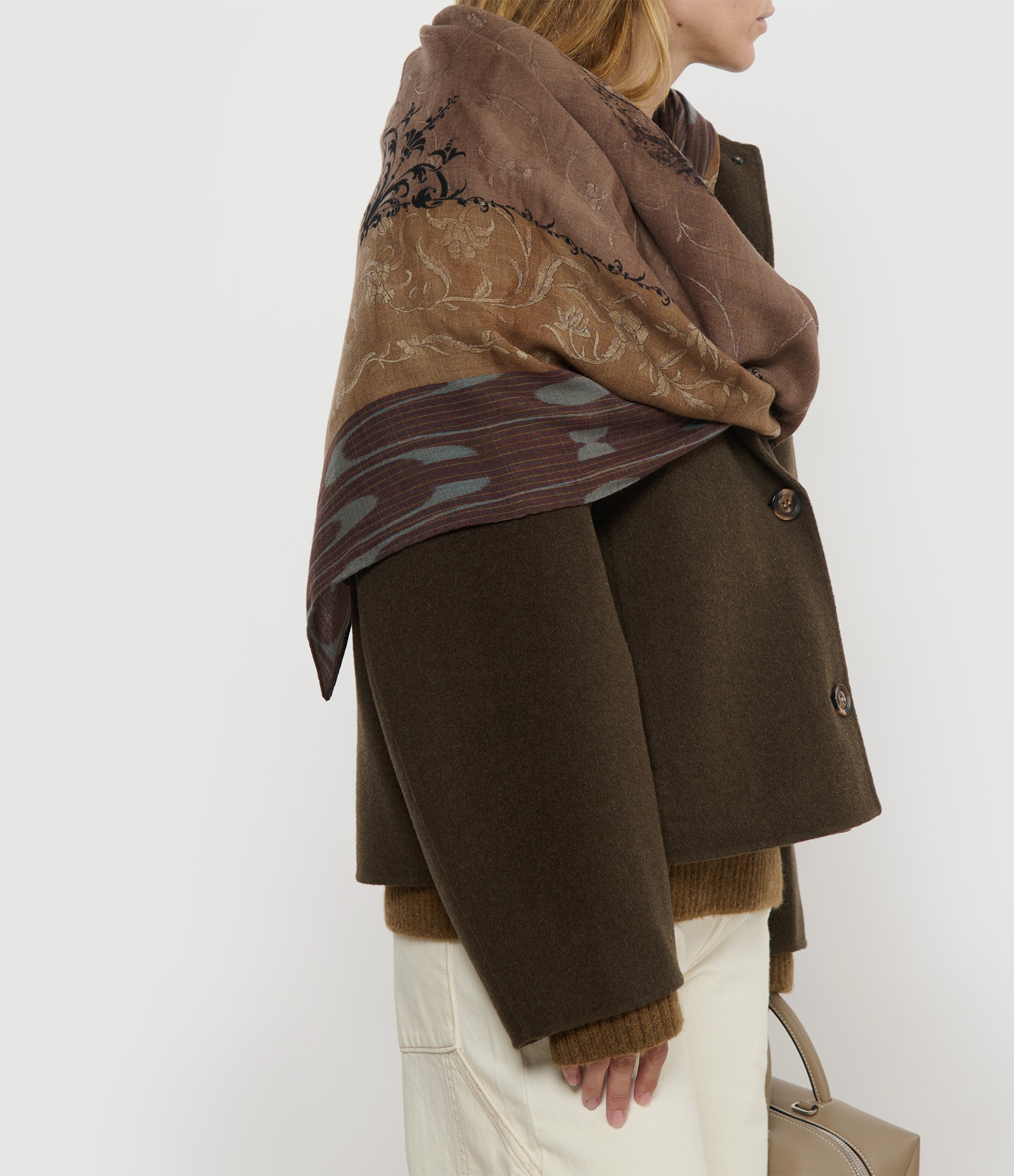Maga Wool Scarf 135x135 Multicoloured