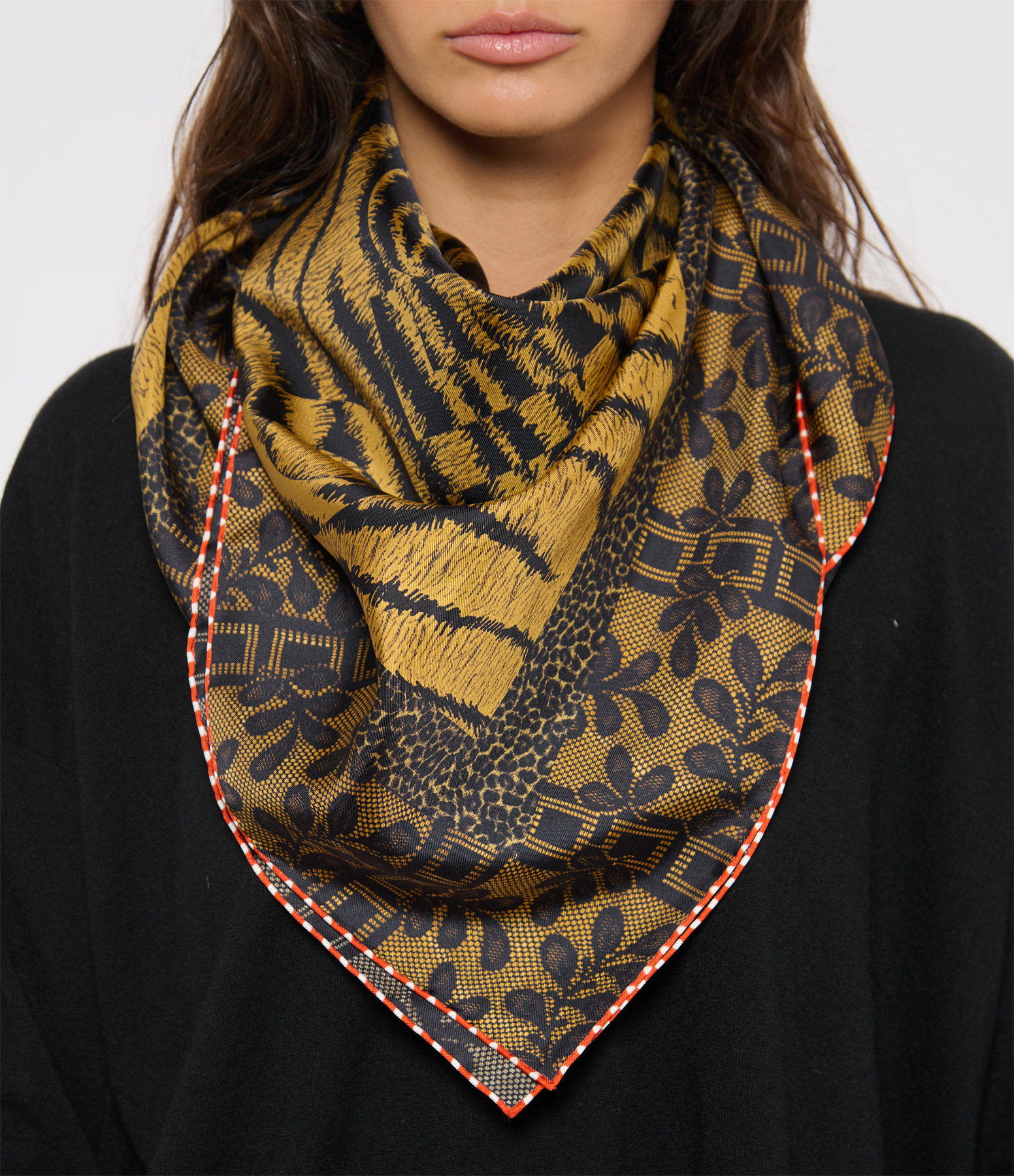 Cialda Silk Scarf, 90x90, Multicoloured