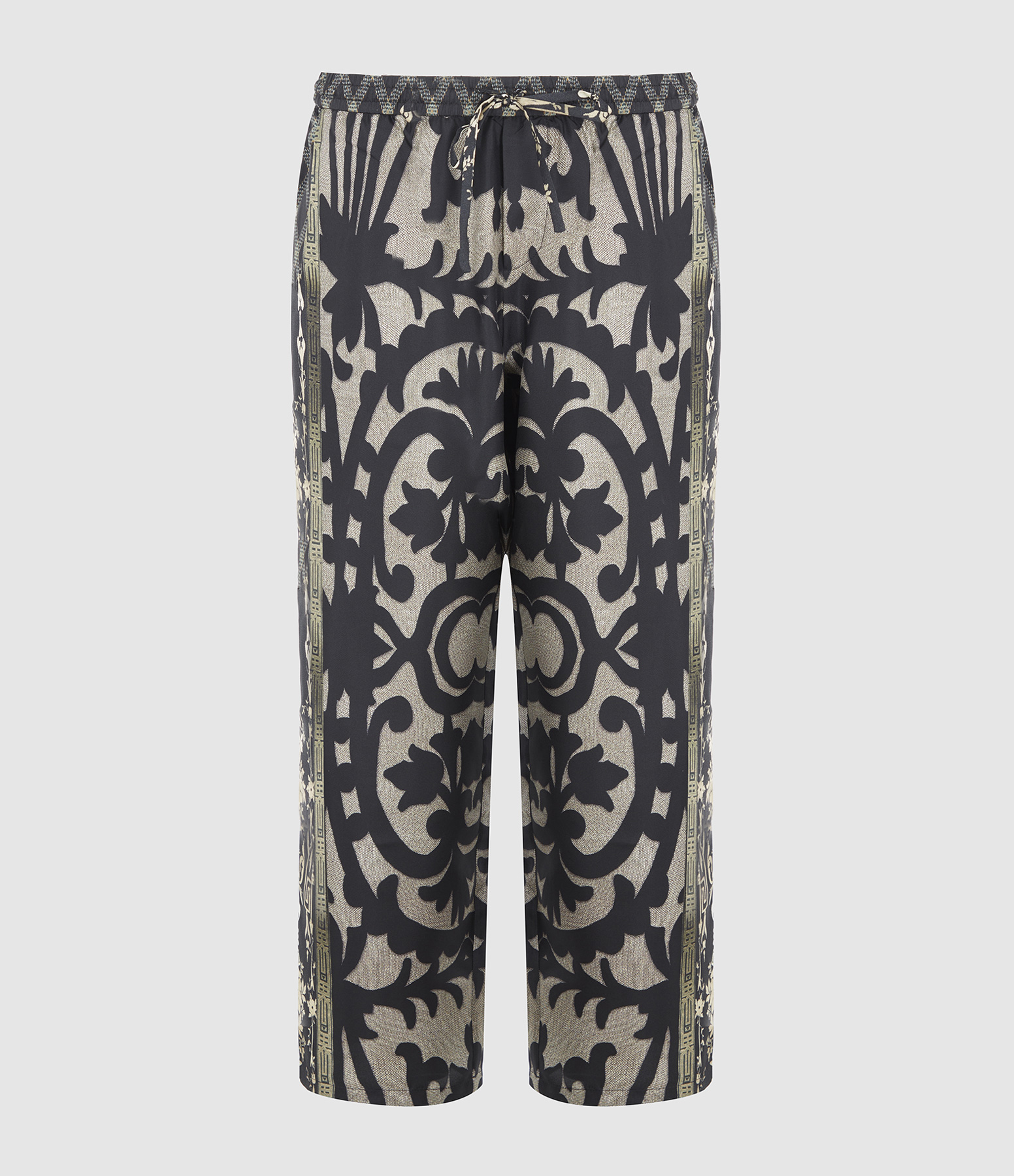 Aloe Black and Beige Trousers