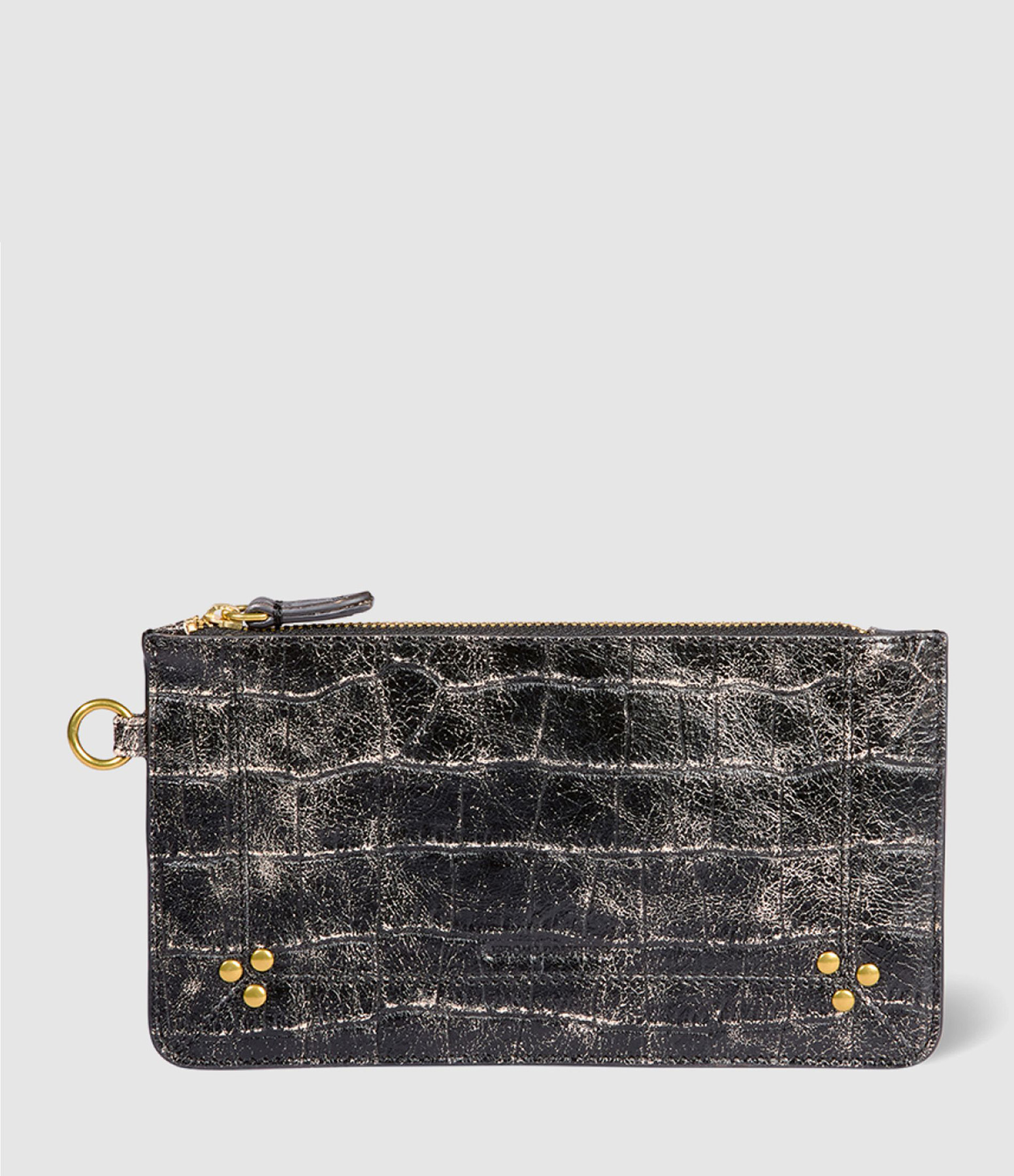 Popoche S Clutch Bag – Grunge Crocodile Print