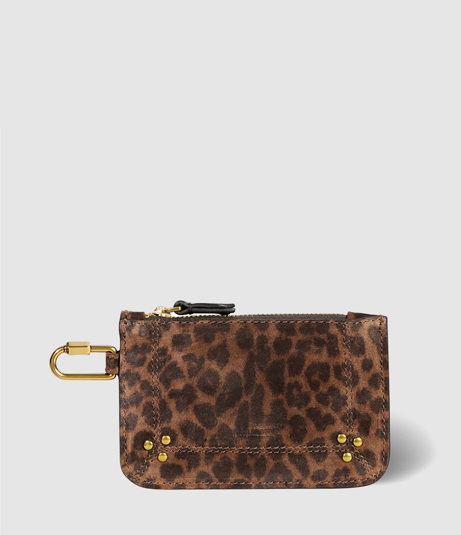Popoche XS Wallet in Natural Leopard-Print Leather