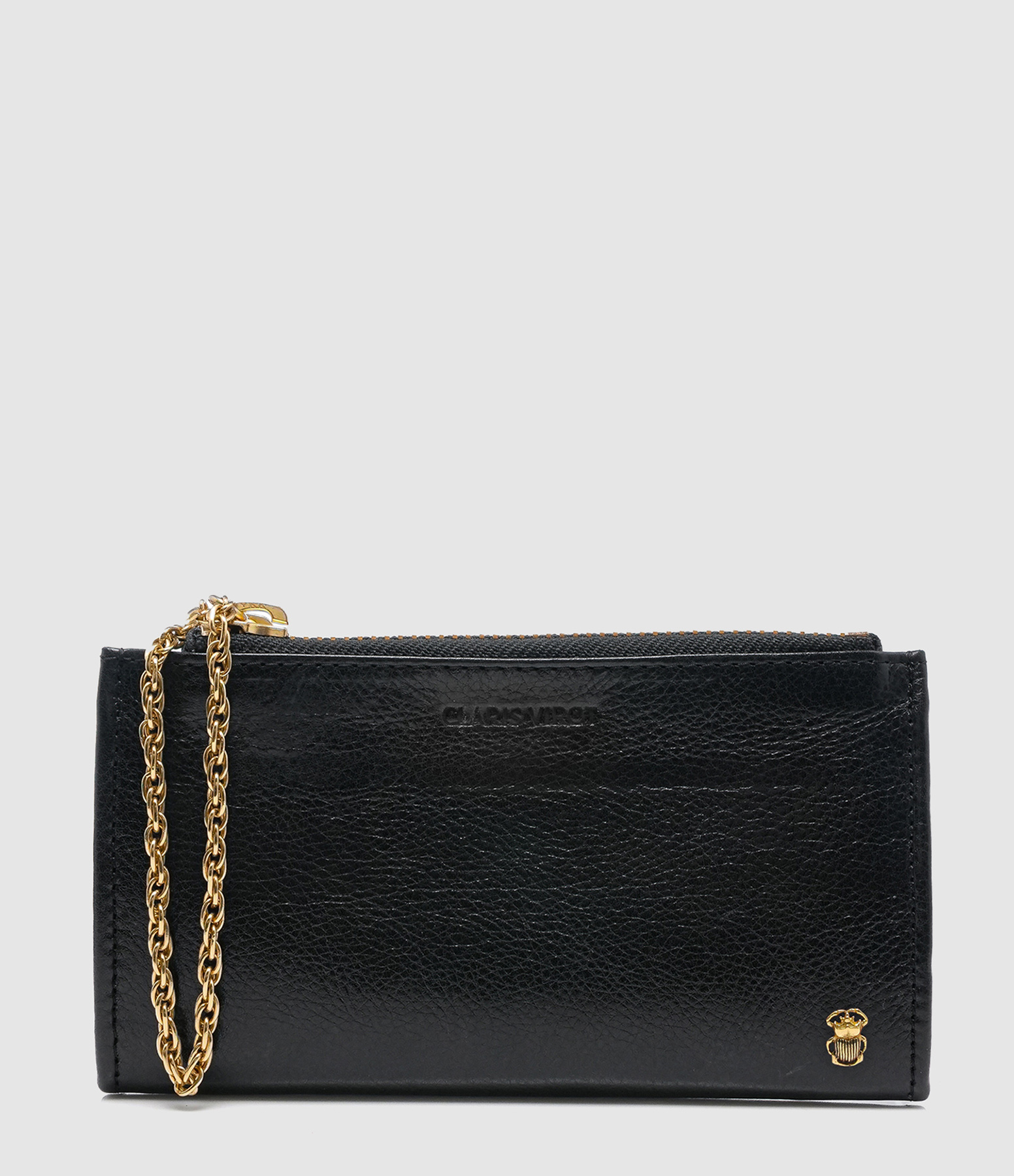 Achille Black Leather Wallet