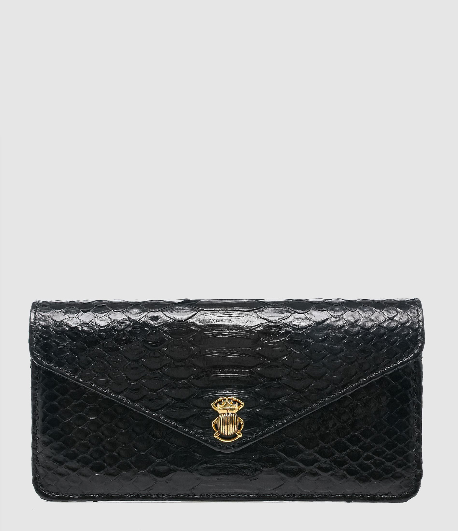 Alex Long Black Python Wallet