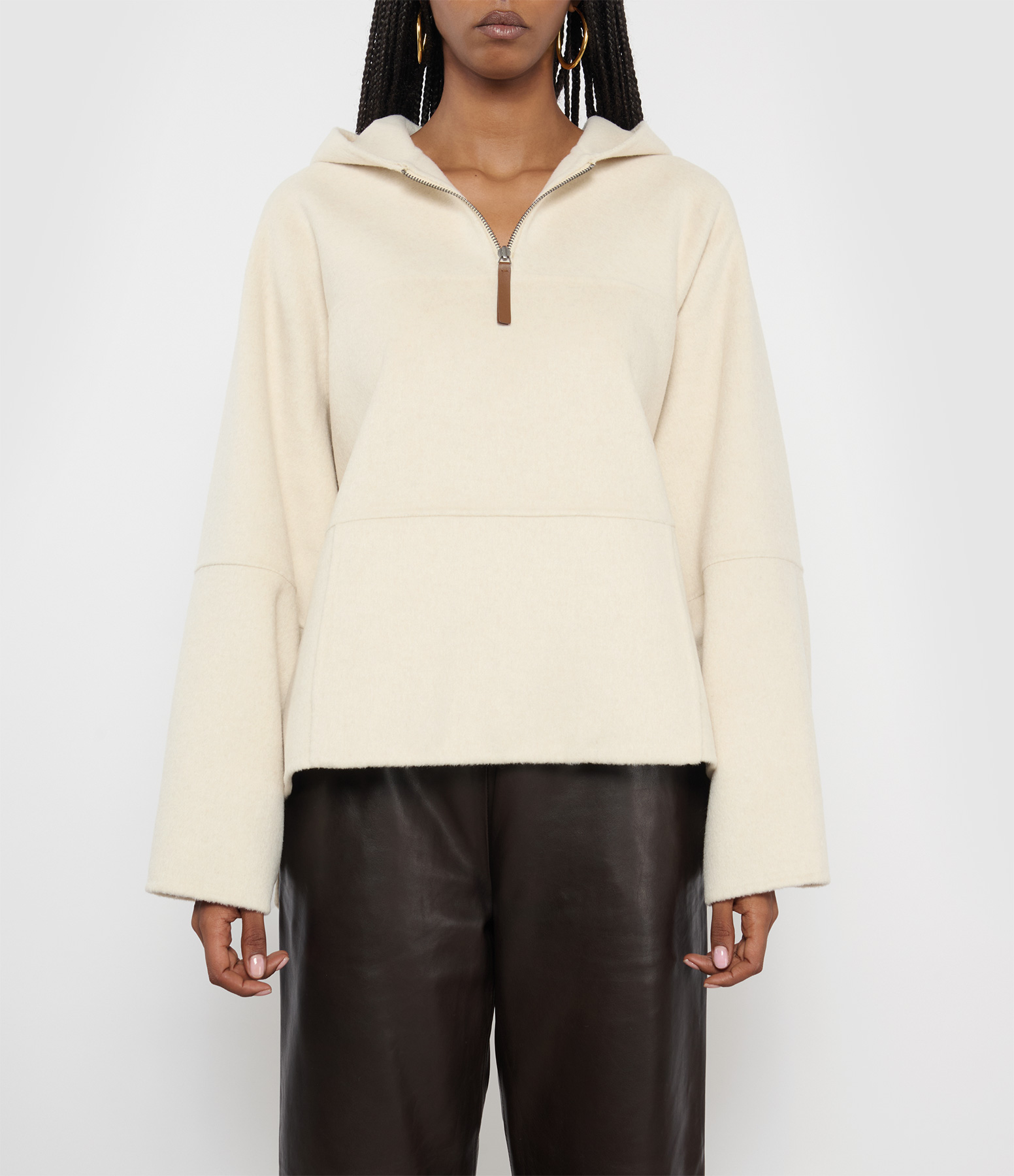 Isaac White Hooded Sweatshirt