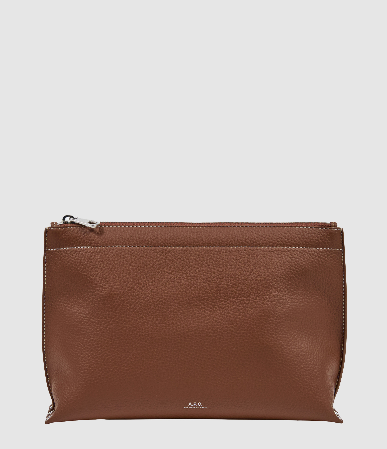 Hazelnut Studded Snow Clutch Bag