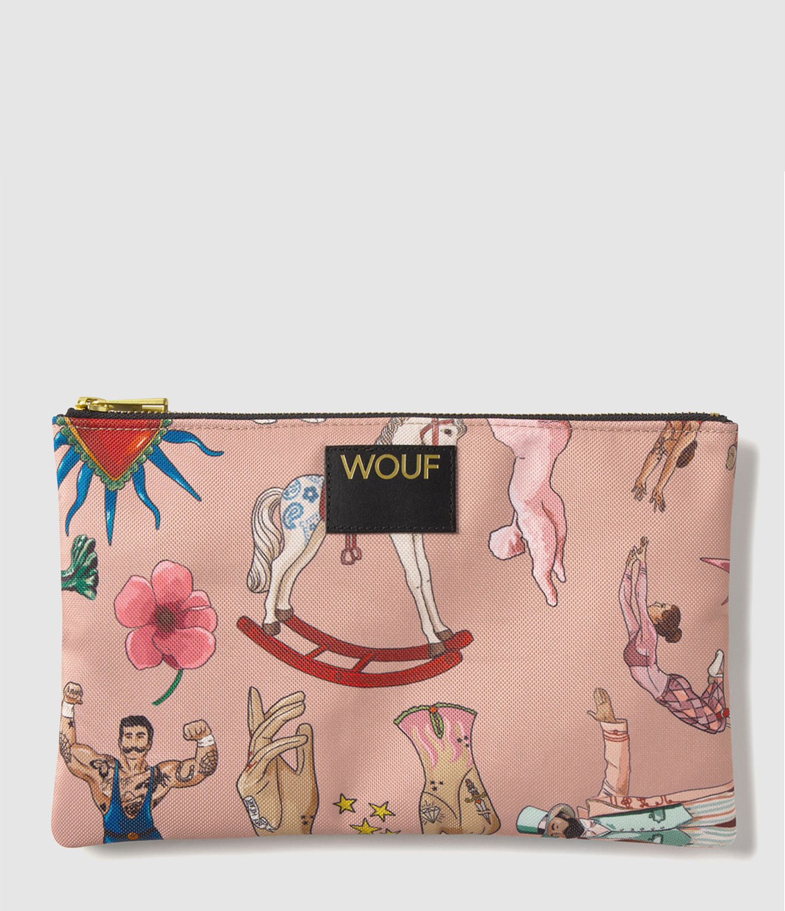 XL Circus Pink Clutch Bag