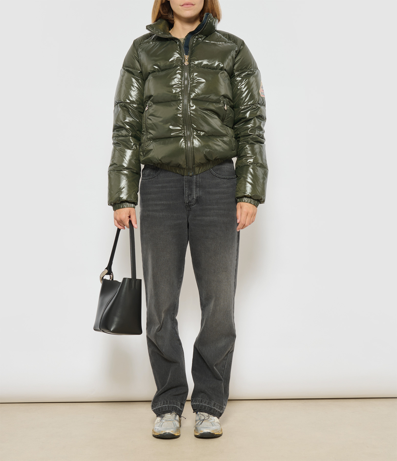Vintage Mythic Deep Khaki Puffer Jacket
