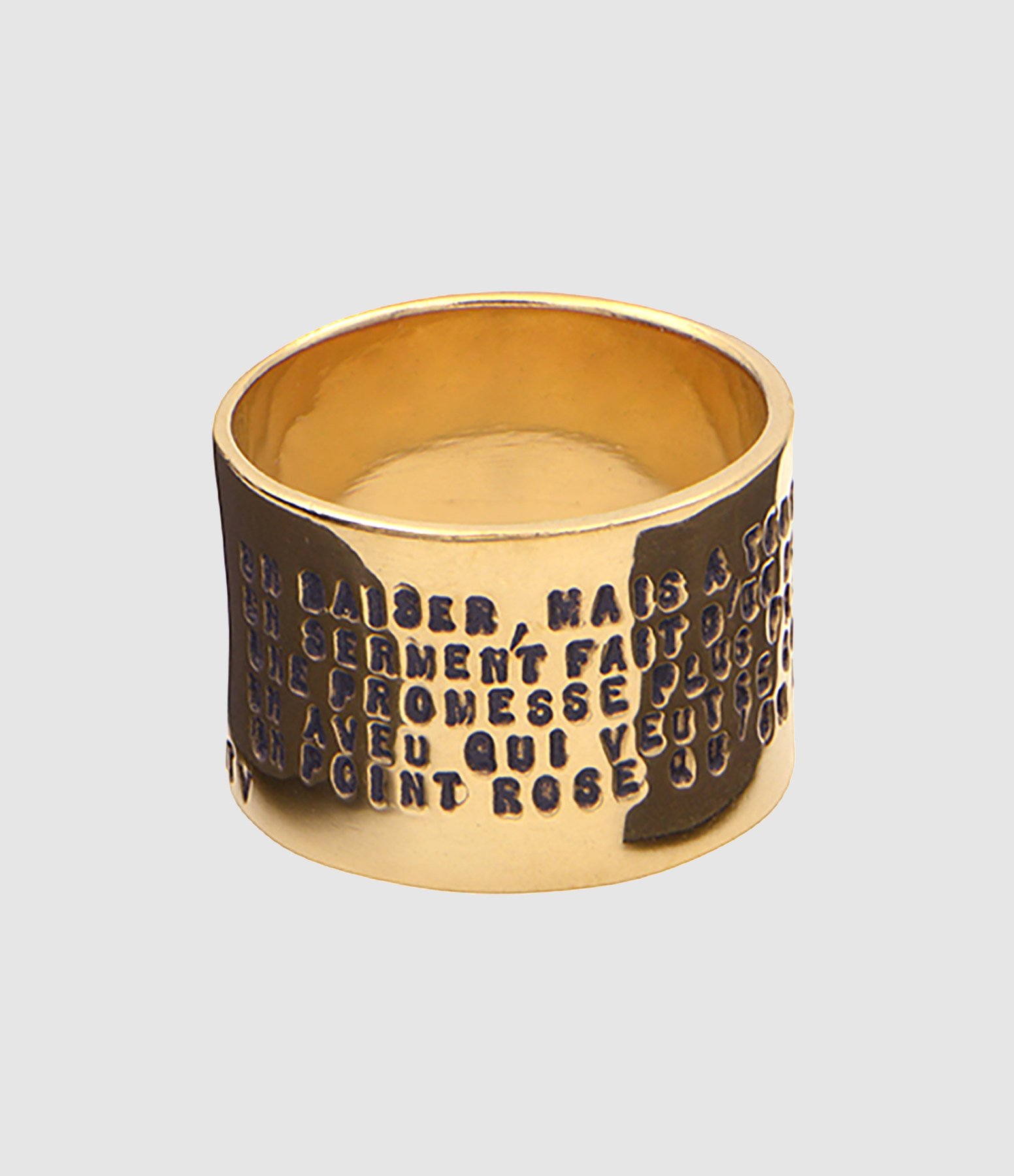 Edmond Rostand Large Vermeil Ring