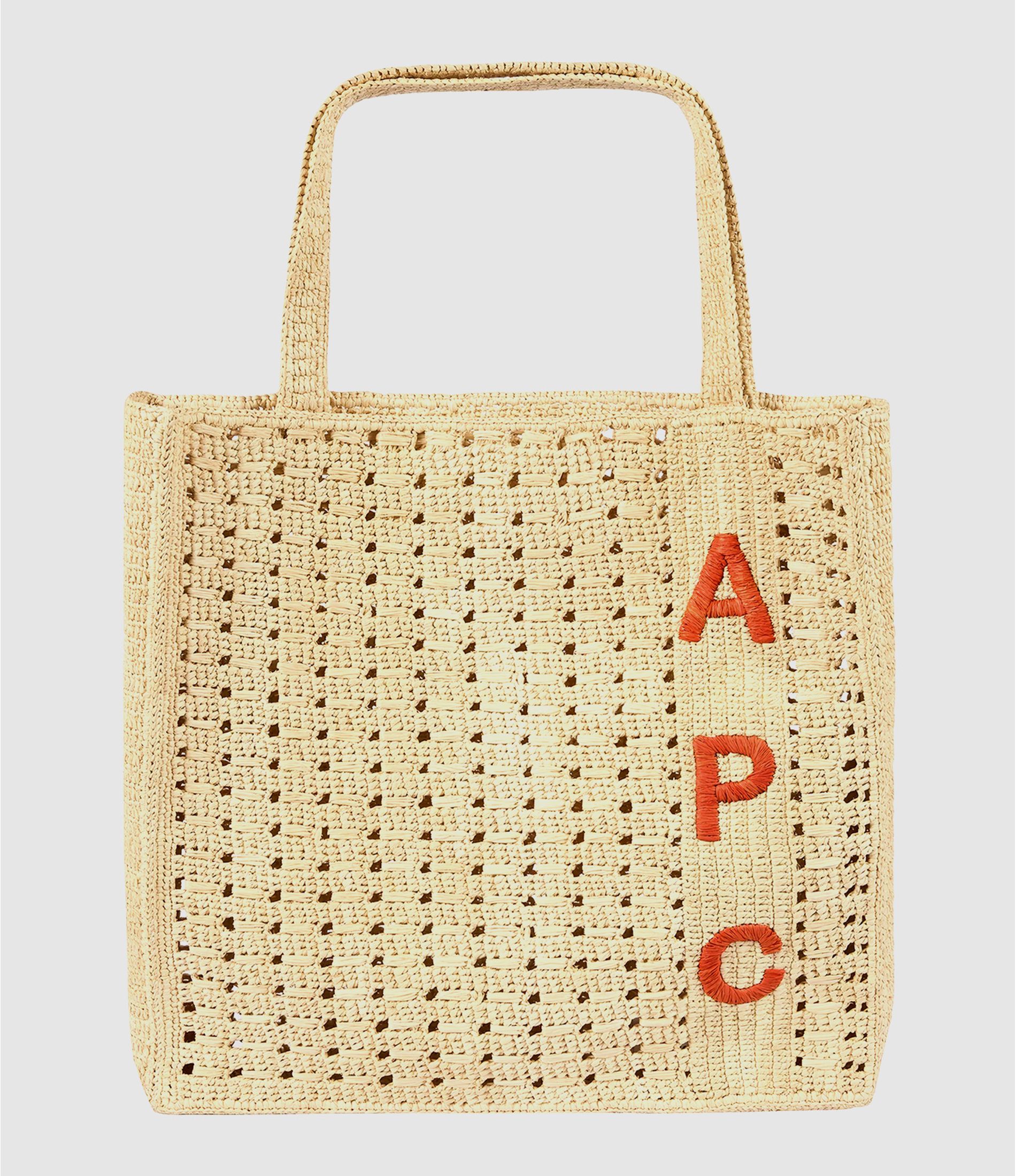 June Tote Bag – Natural/Orange