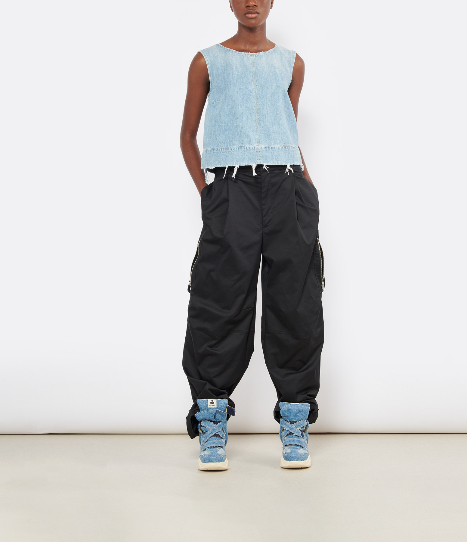 Dru Black Trousers