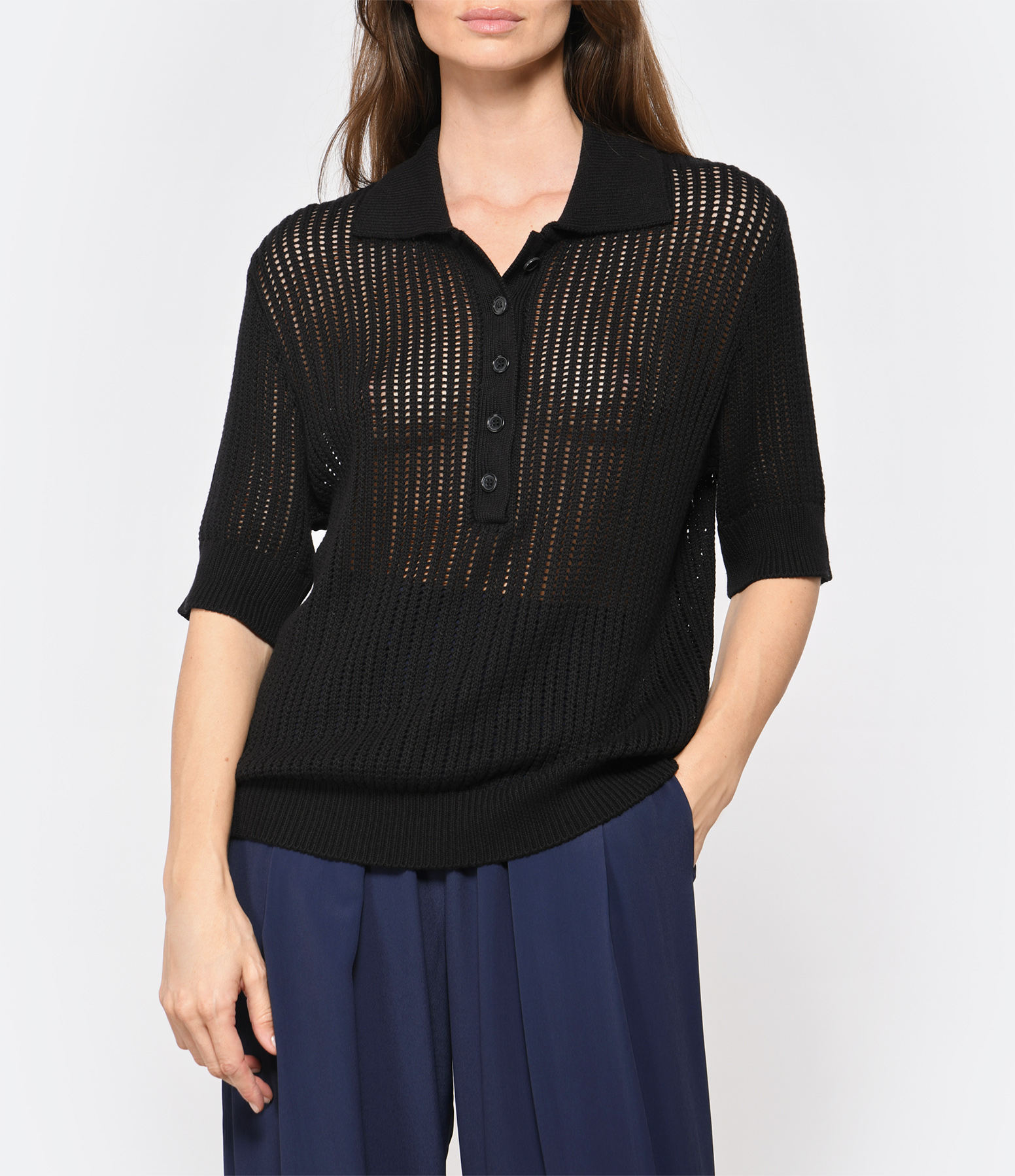 Zima Black Polo Shirt