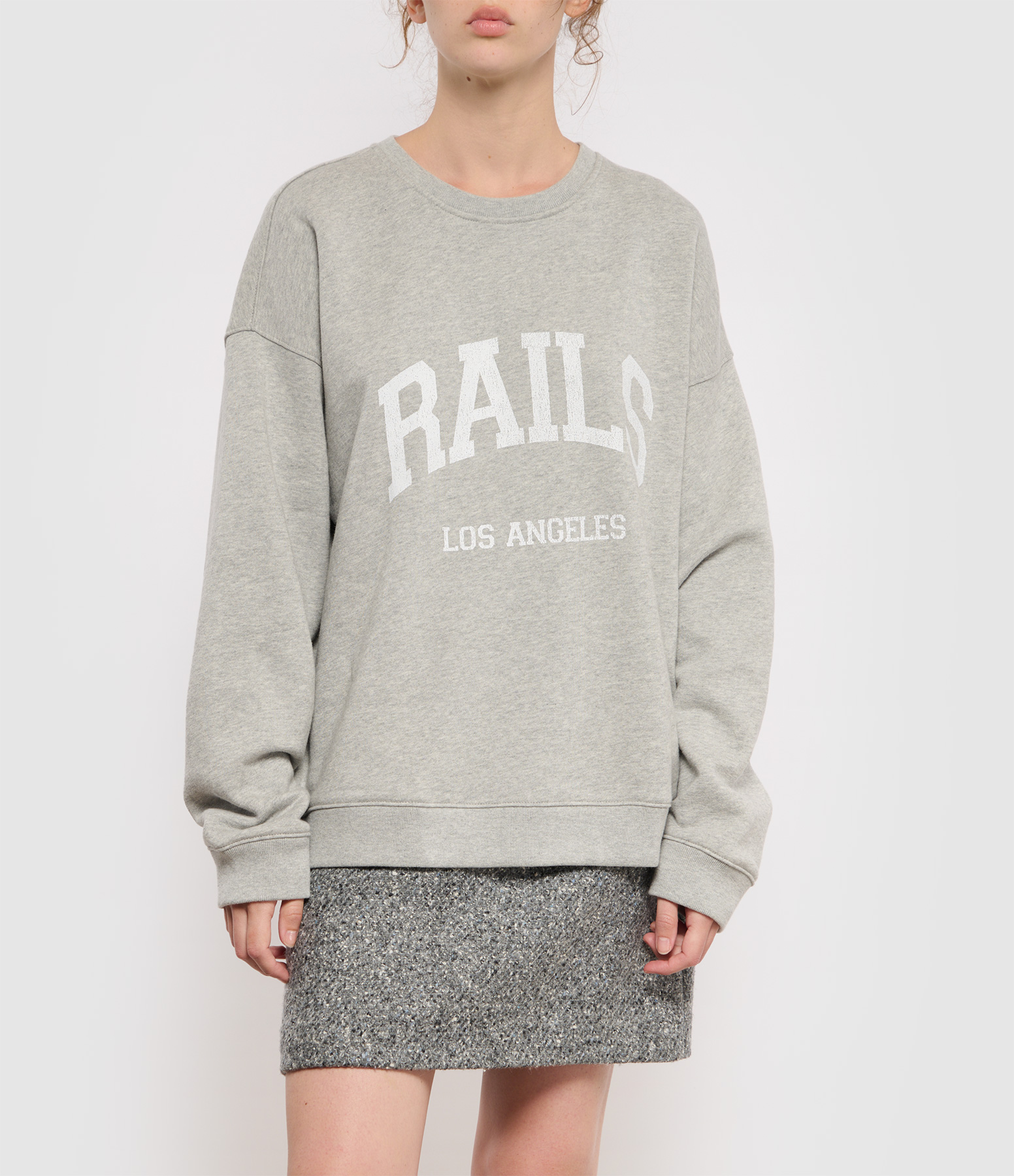 The Varsity Sweatshirt in Heather Grey