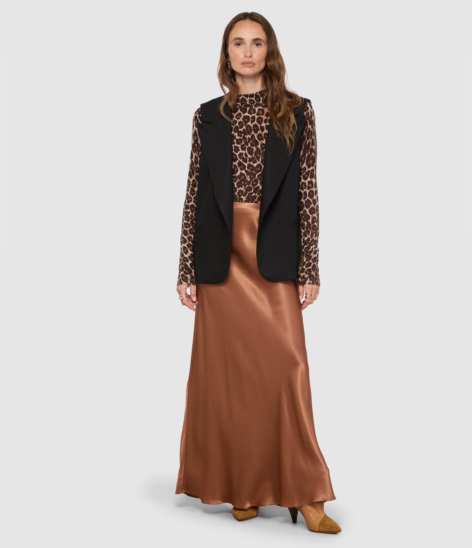 Romina Cinnamon Long Skirt