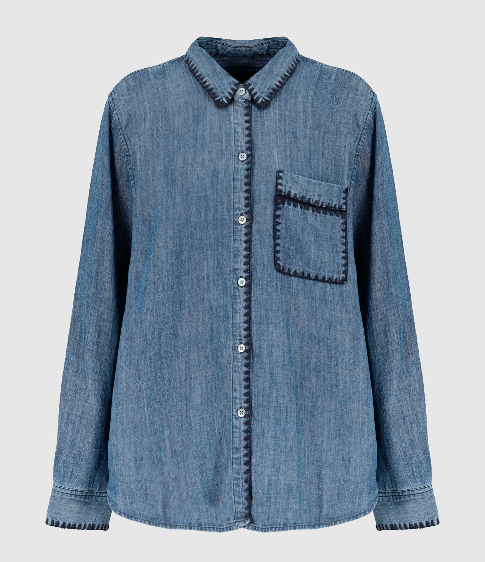 Saya Dark Vintage Wash Shirt