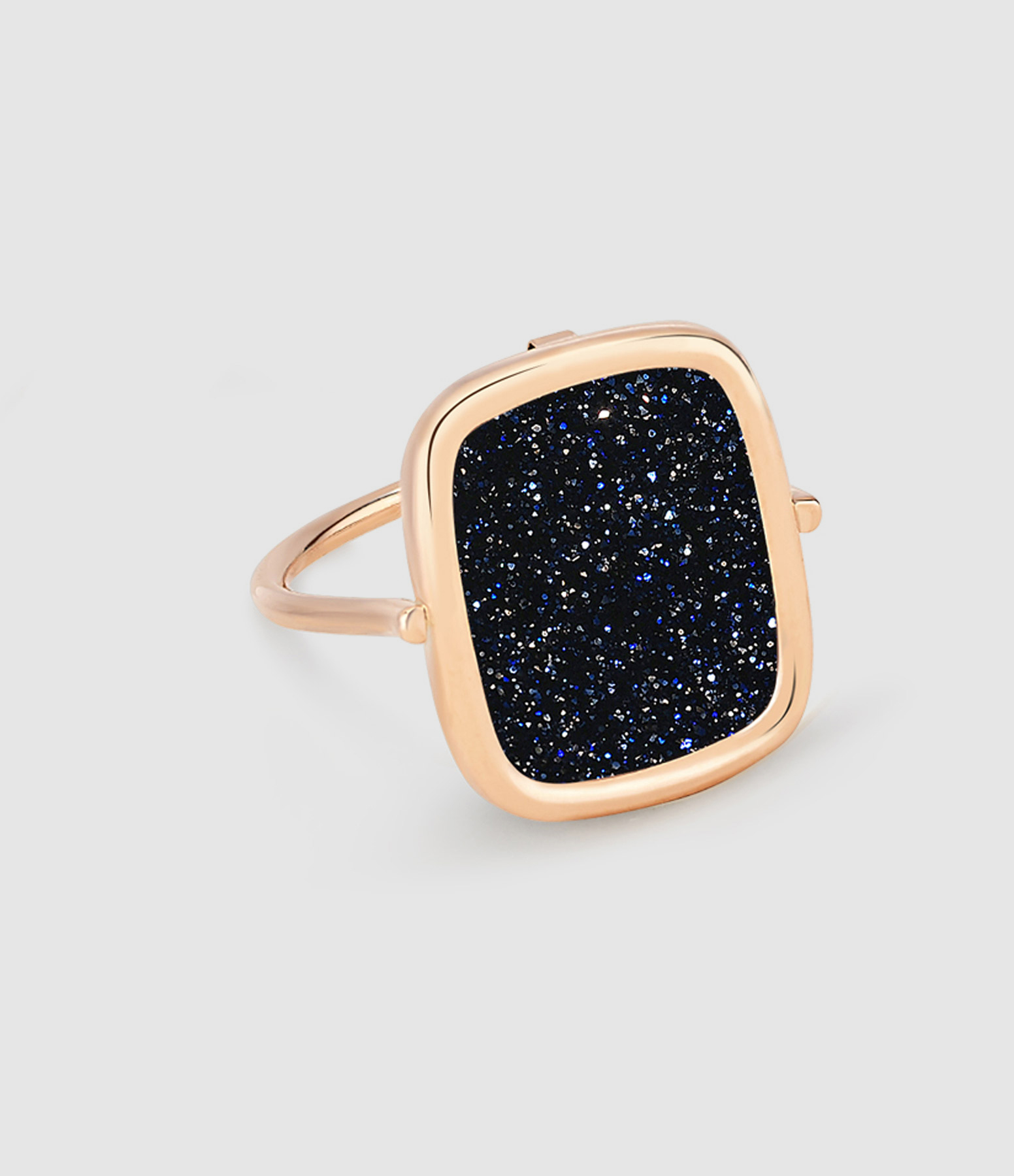 Antique Blue Sand Rose Gold Ring
