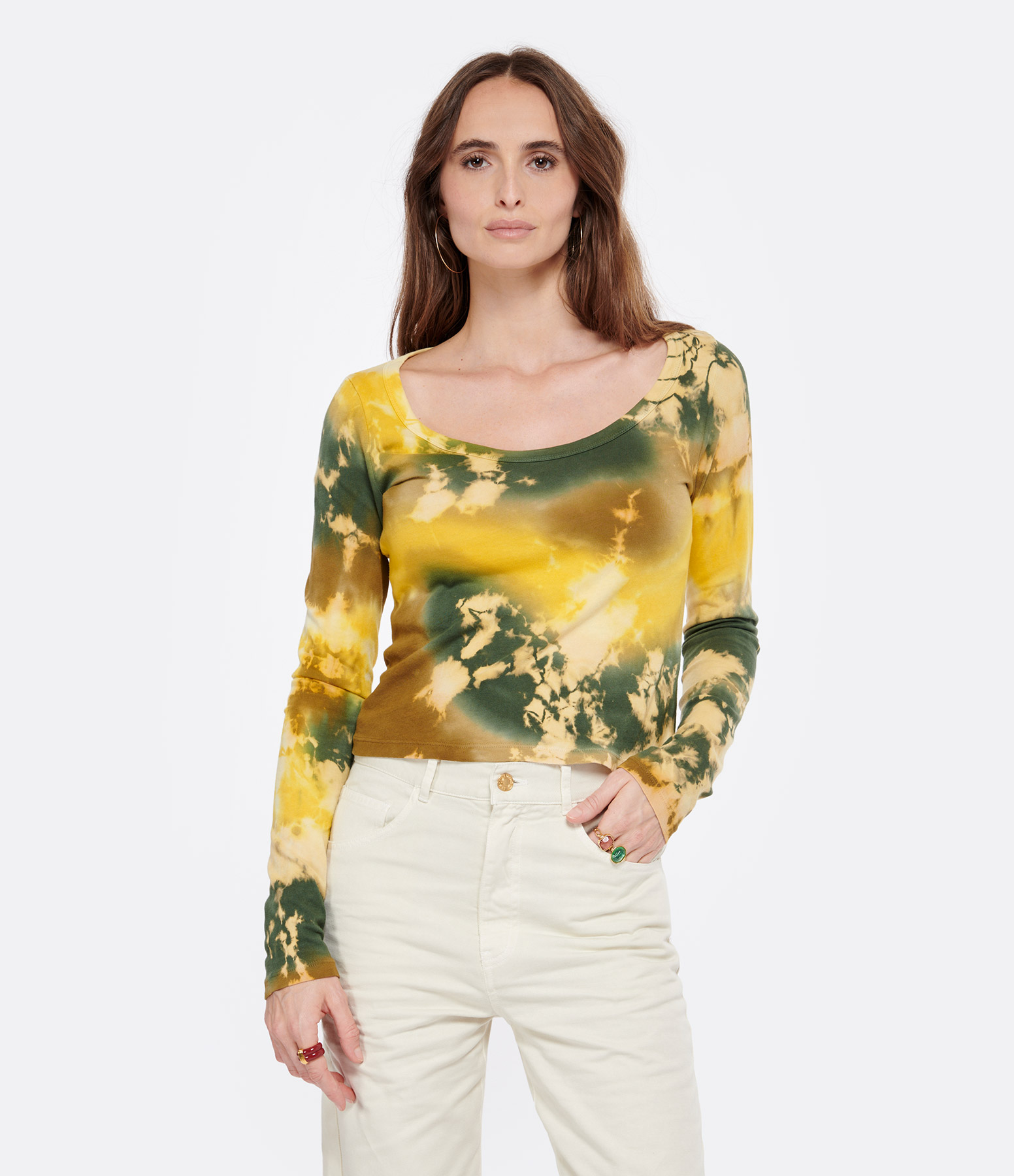 Kate Multicoloured Striped Long-Sleeved T-shirt