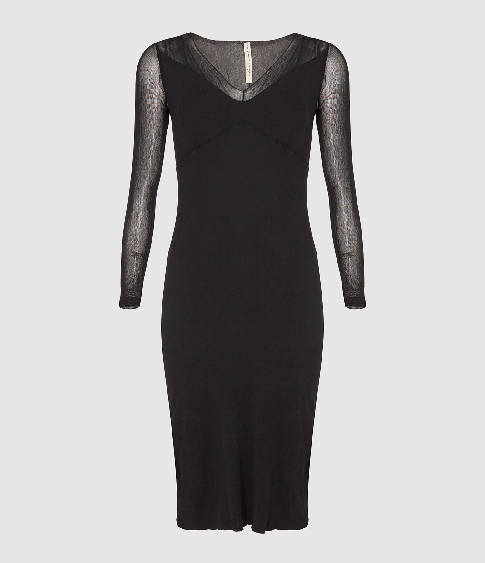 Black Poppy Midi Dress