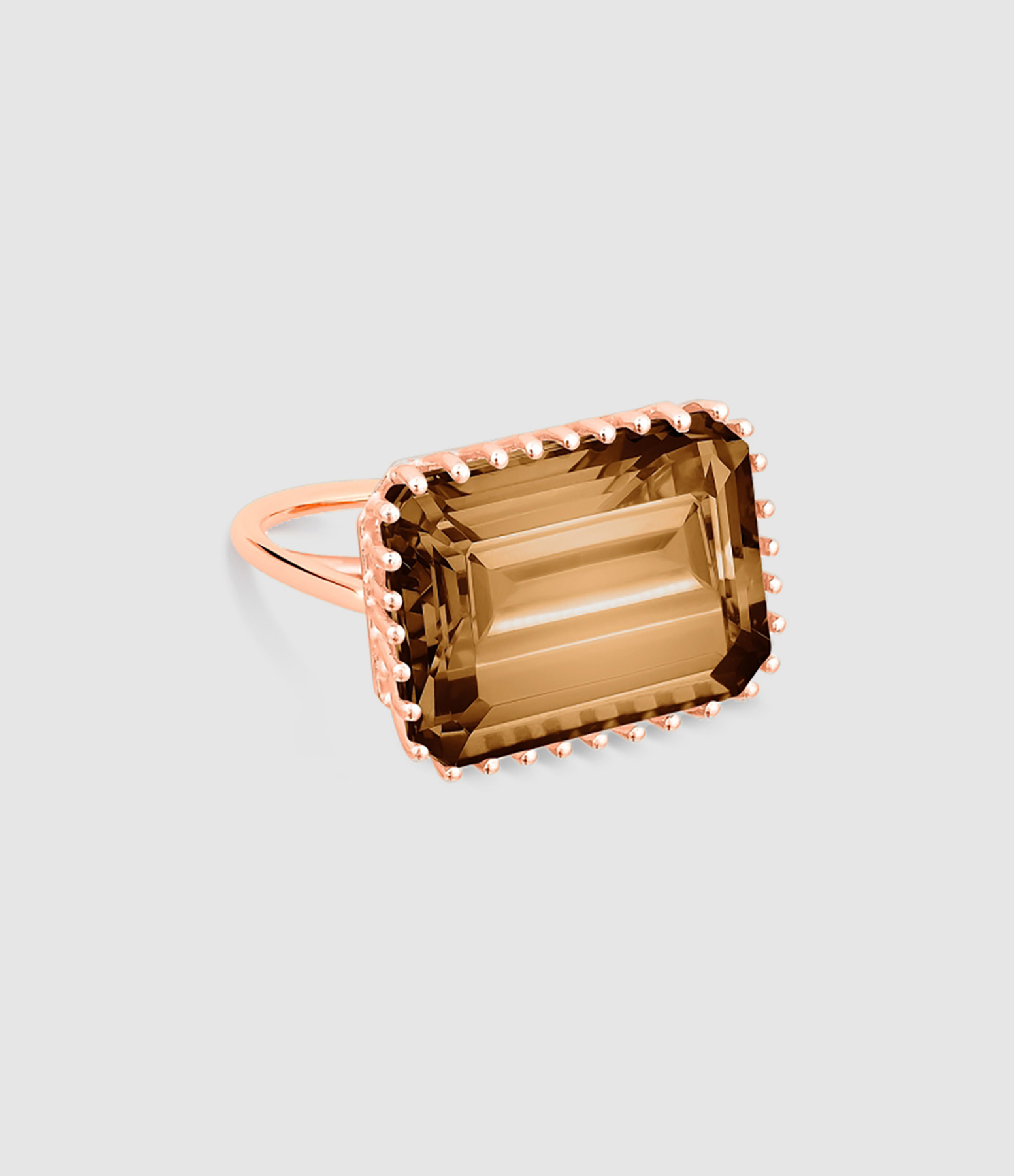 Jumbo Cocktail Smoky Quartz Ring