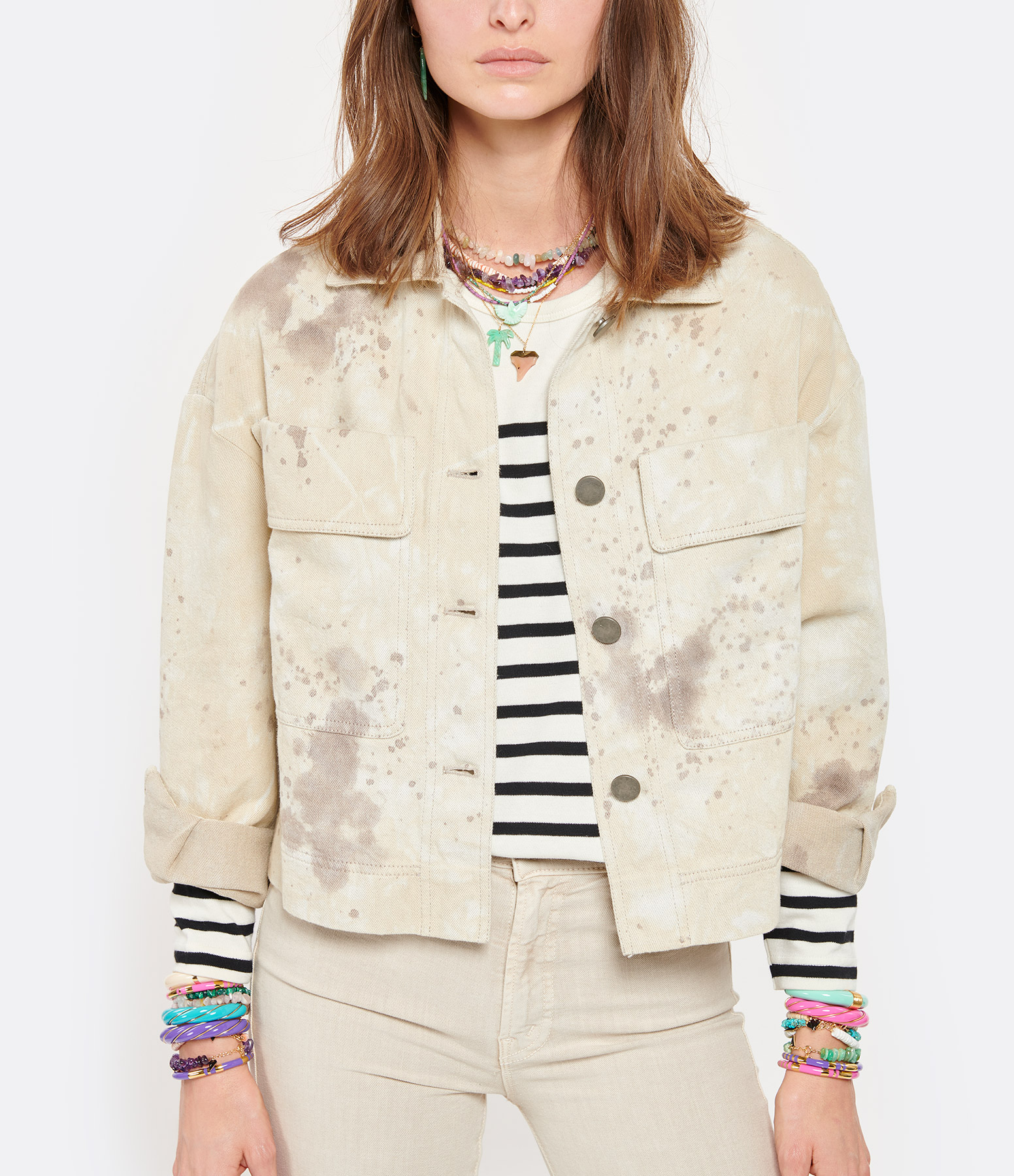Sand-Coloured Cotton Jacket