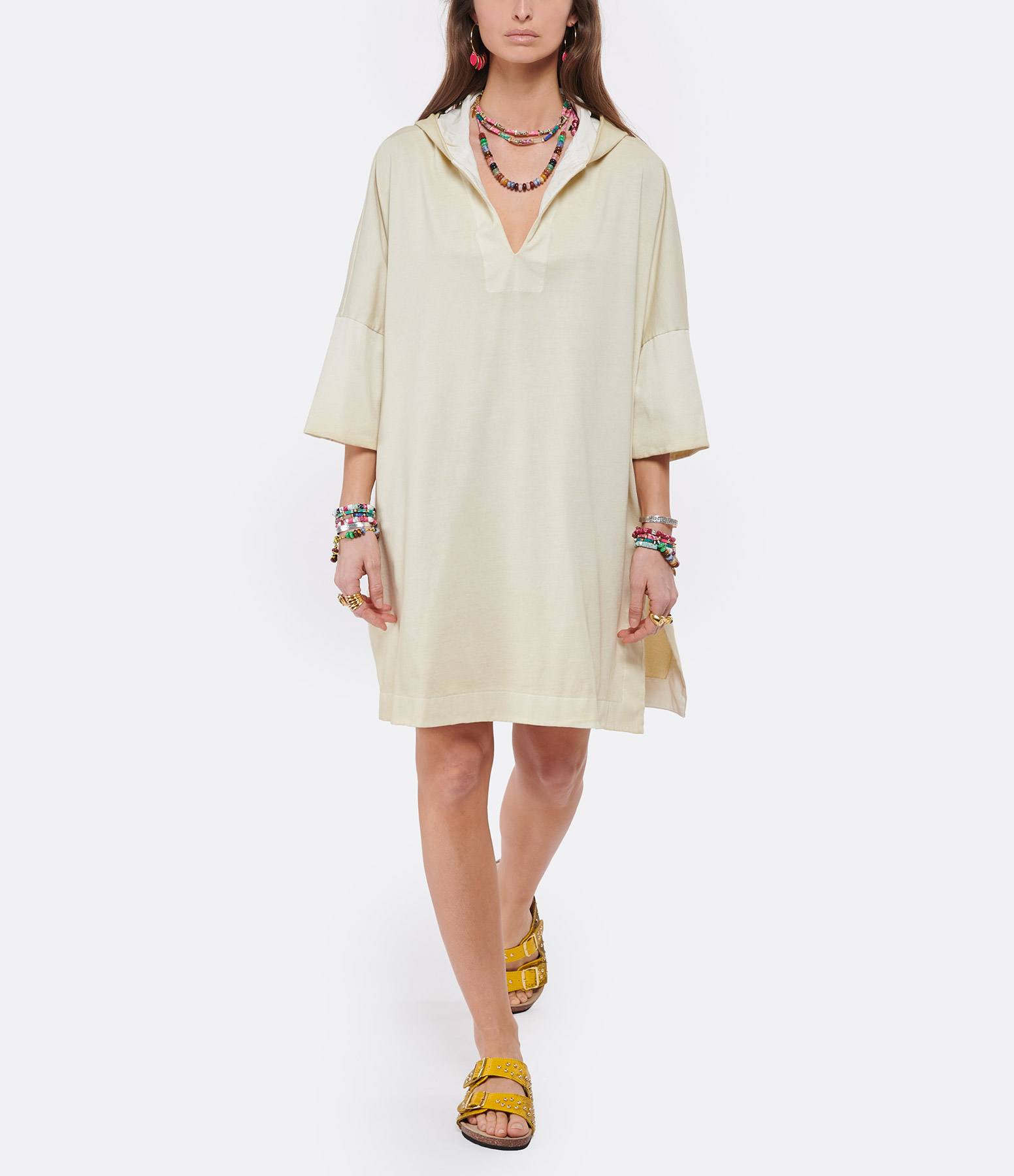 Ecru Cotton Dress