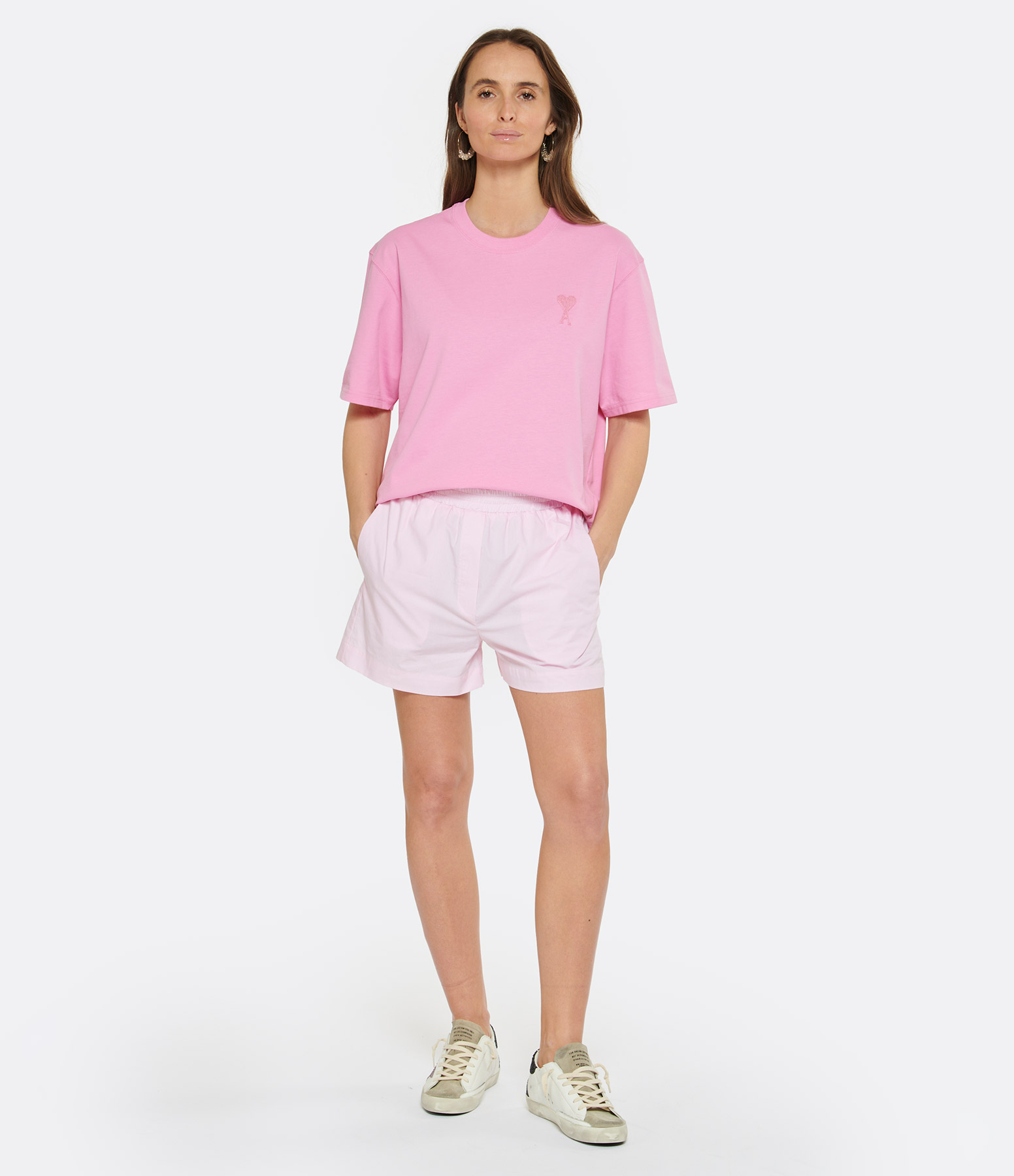 Pink Cotton Shorts