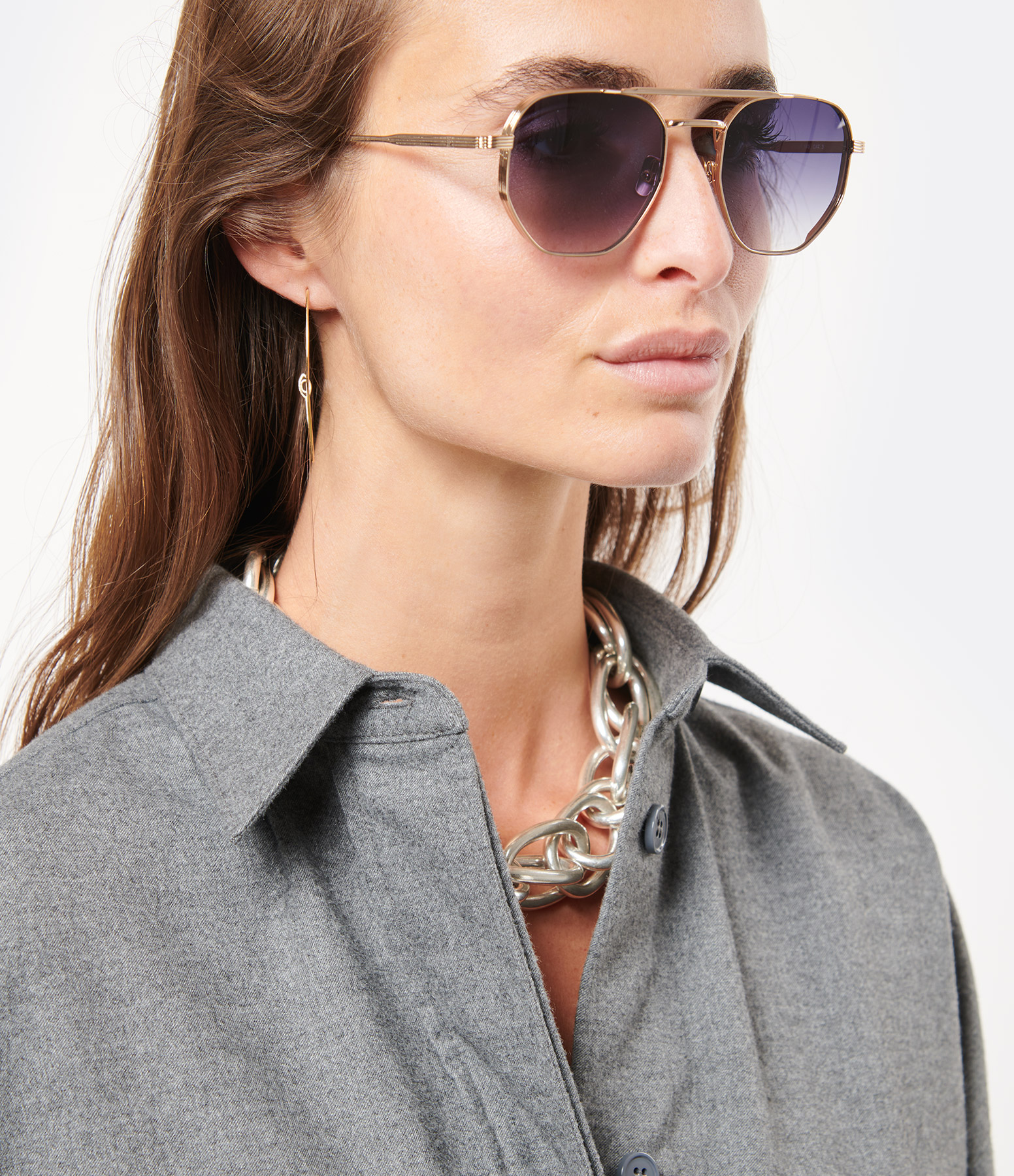 Lunettes de Soleil Bill Doré Gradient Blue