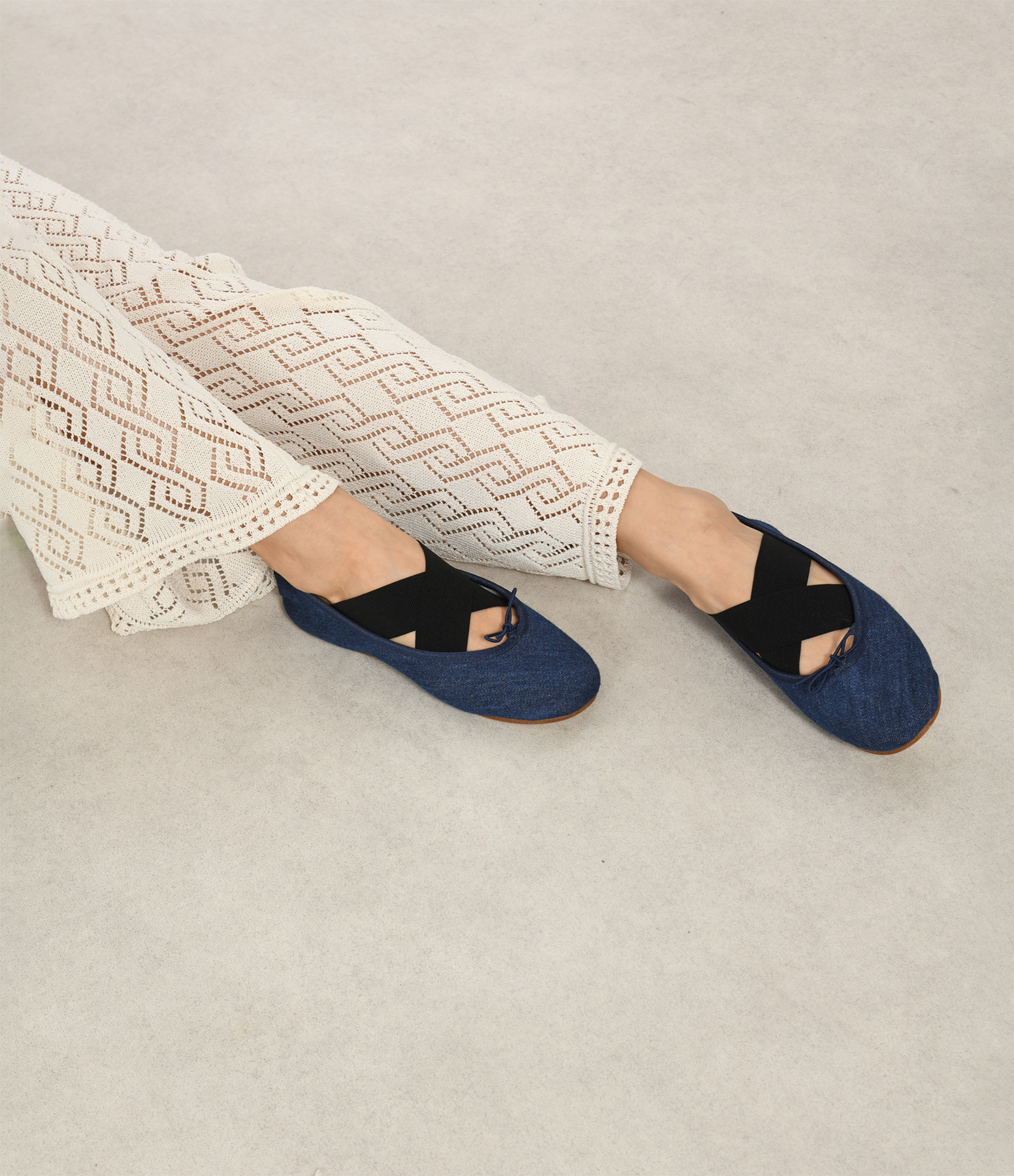 Gianna Classic Blue Ballet Flats