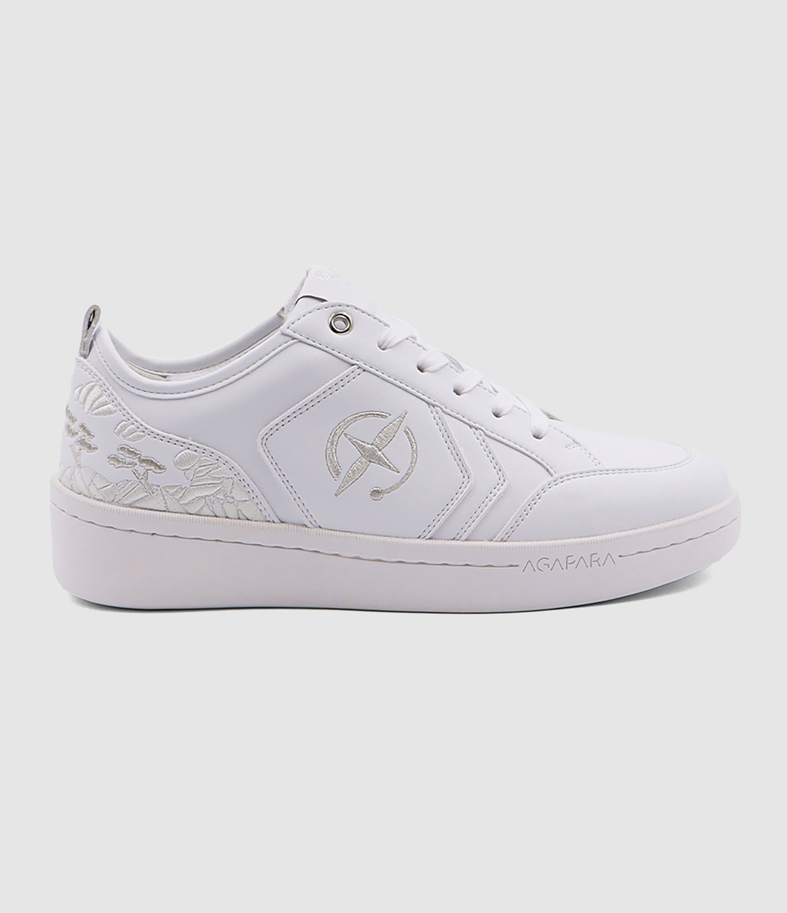 La Rocca T28 White Vegan Leather Trainers