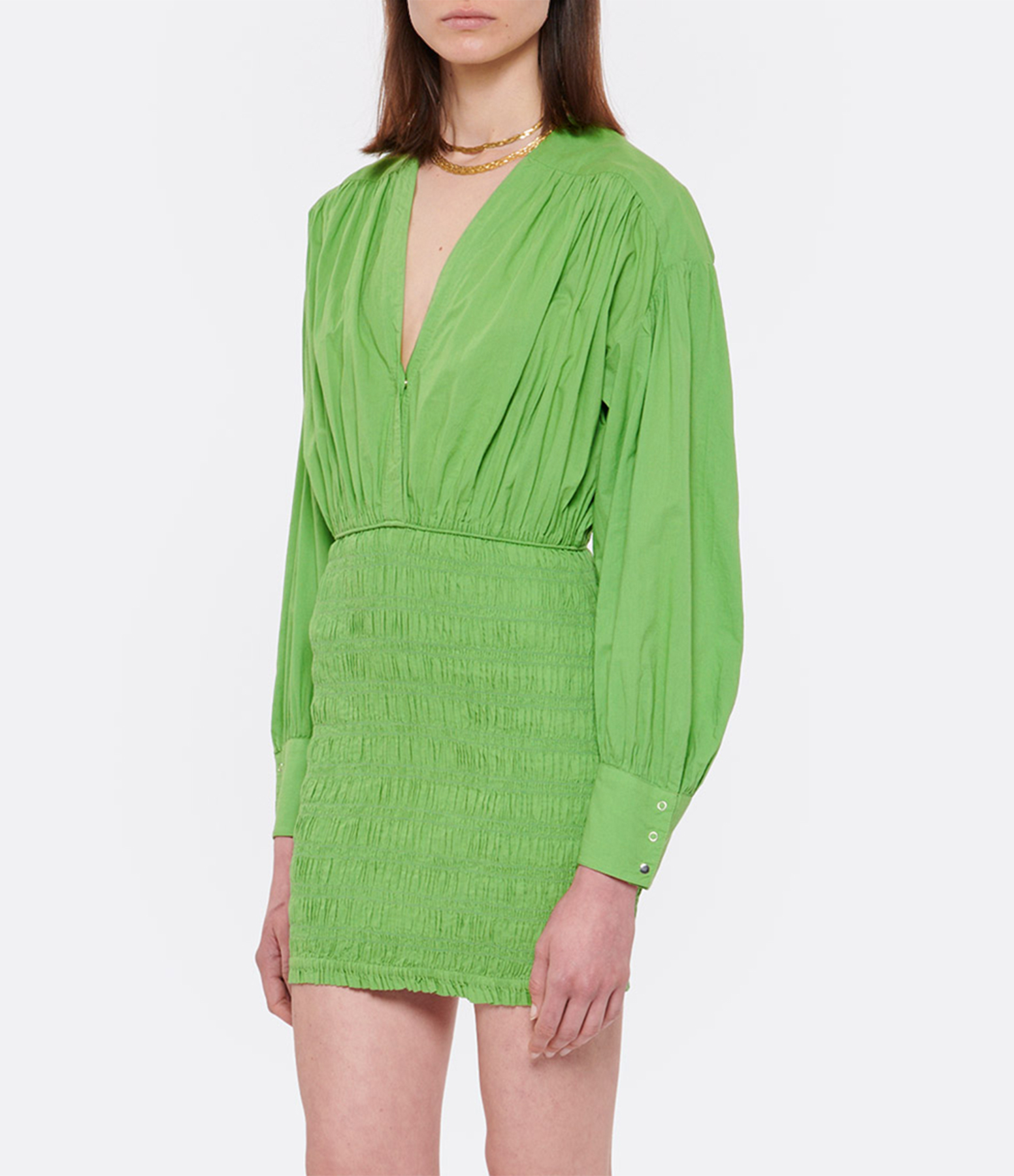 Emiliano Jamie Green Cotton Dress