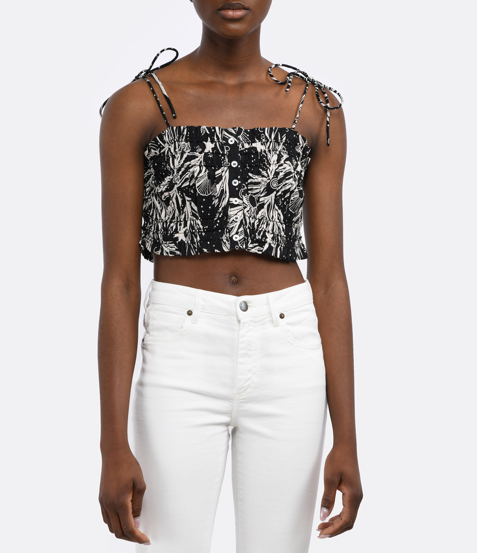 Charcoal Cotton Top