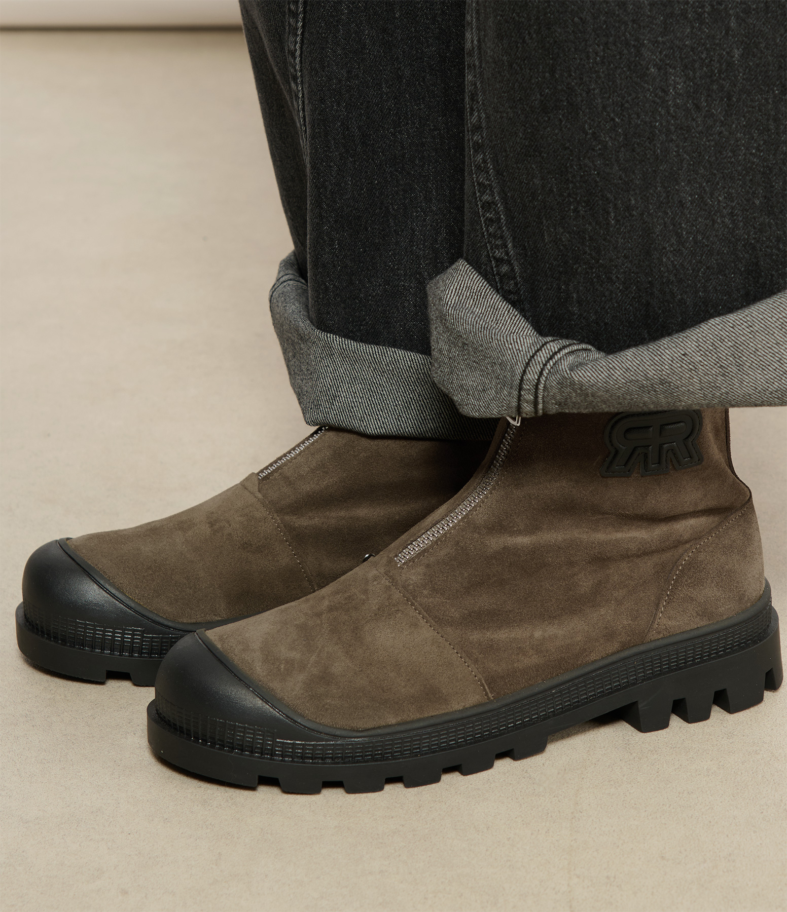 Nevada Khaki Ankle Boots