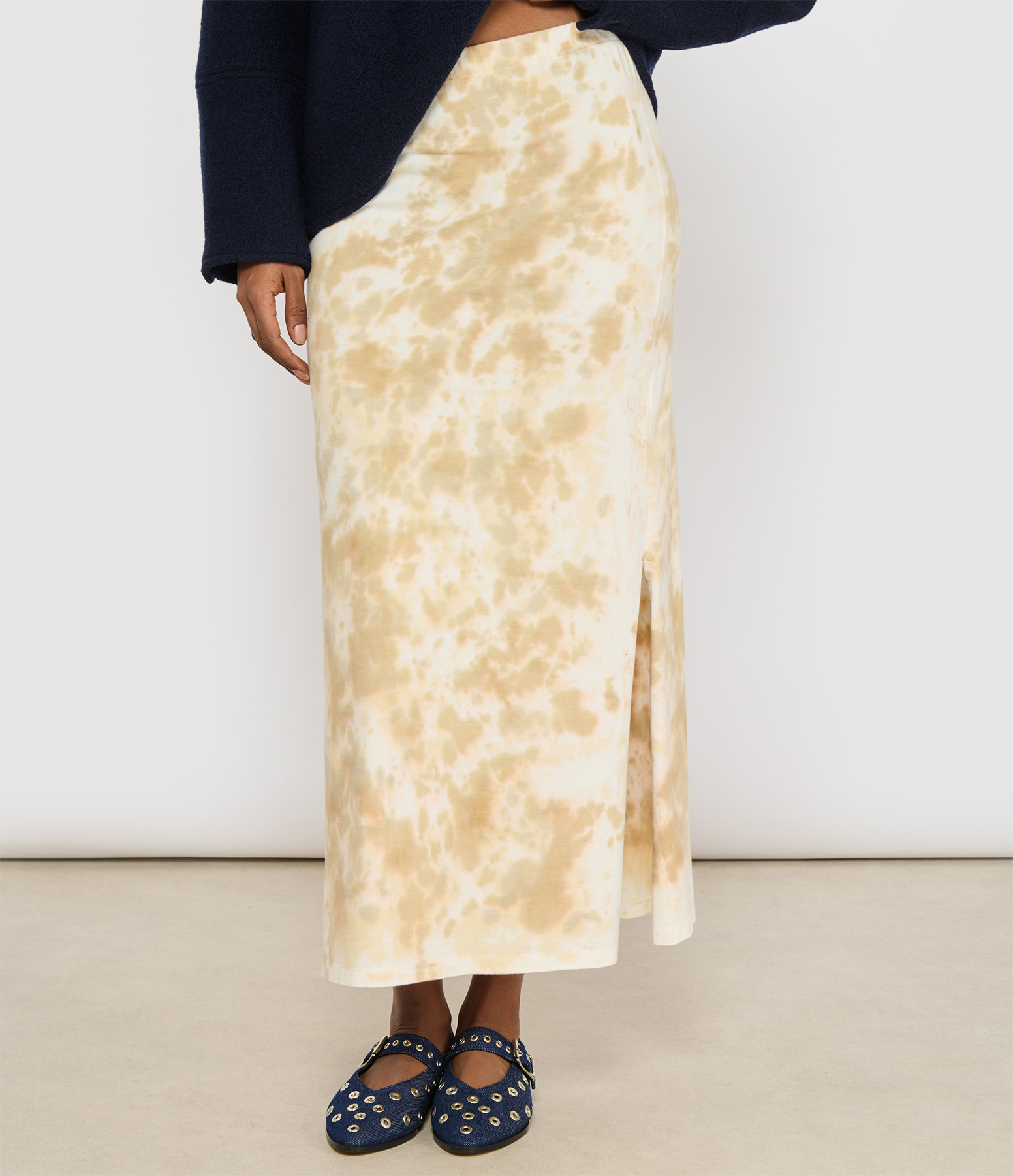 Beige and Pink Skirt