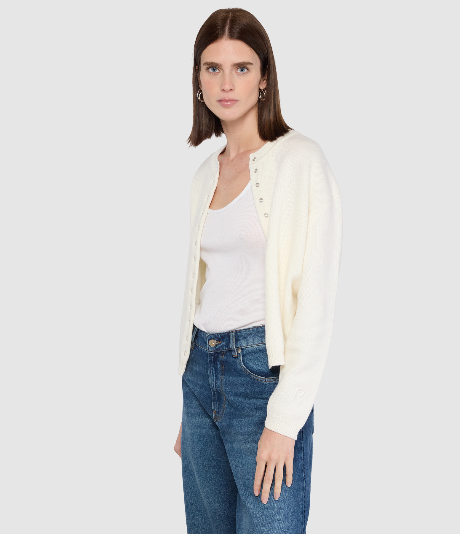 Tinos Ivory Cardigan