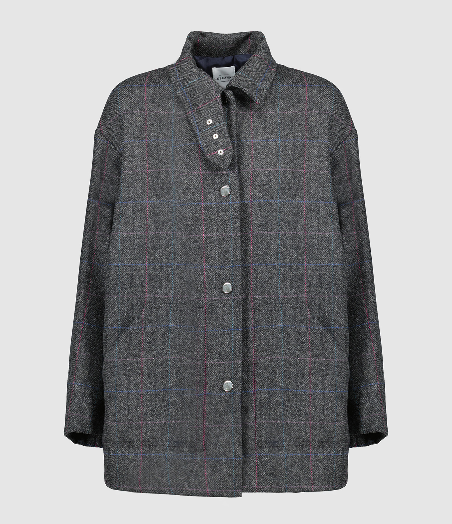 Carlos Mayfair Grey Checked Coat